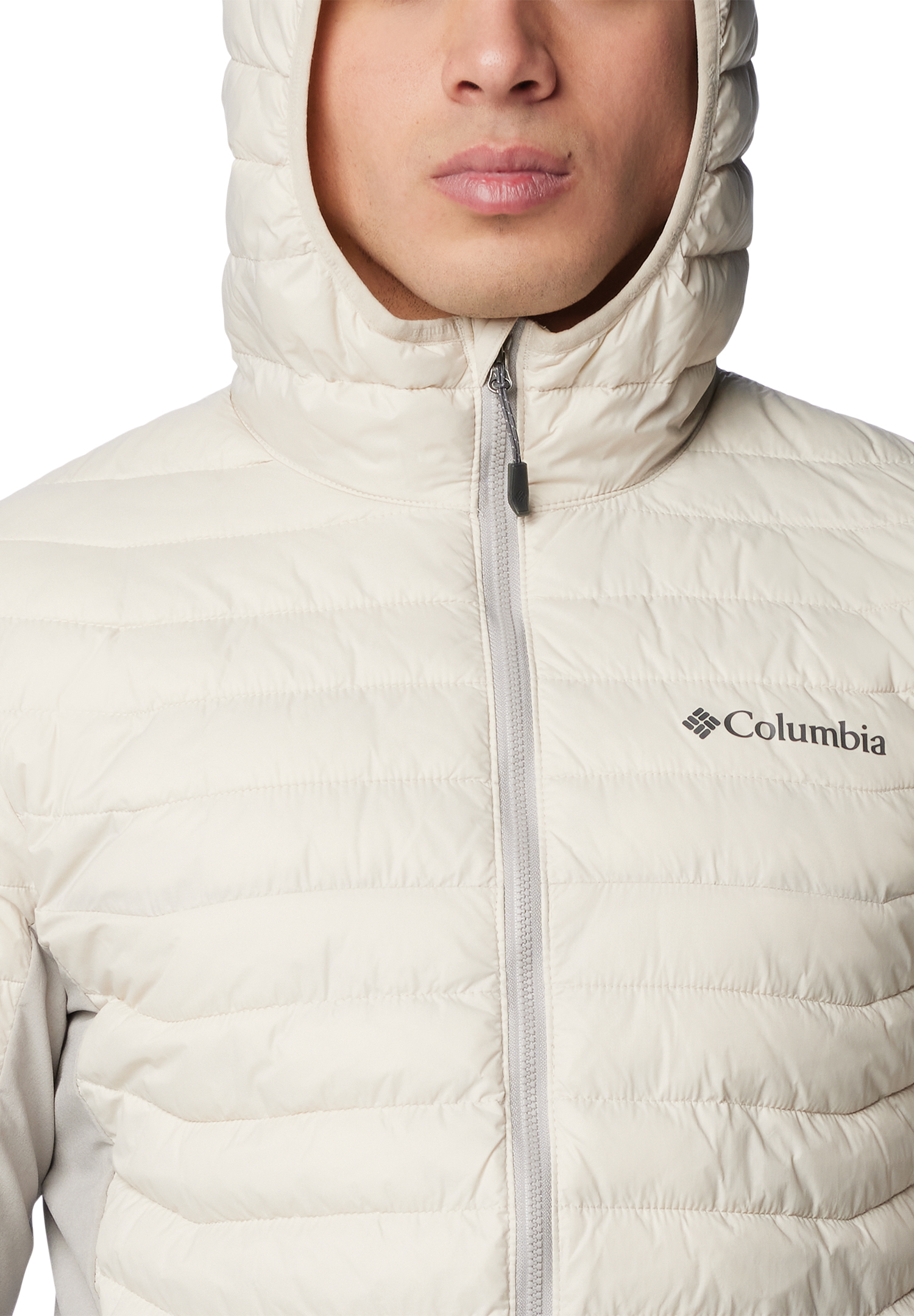 Columbia Powder Pass Hooded Jacket Herren Hybrid-Kapuzenjacke 1773271 278 beige 