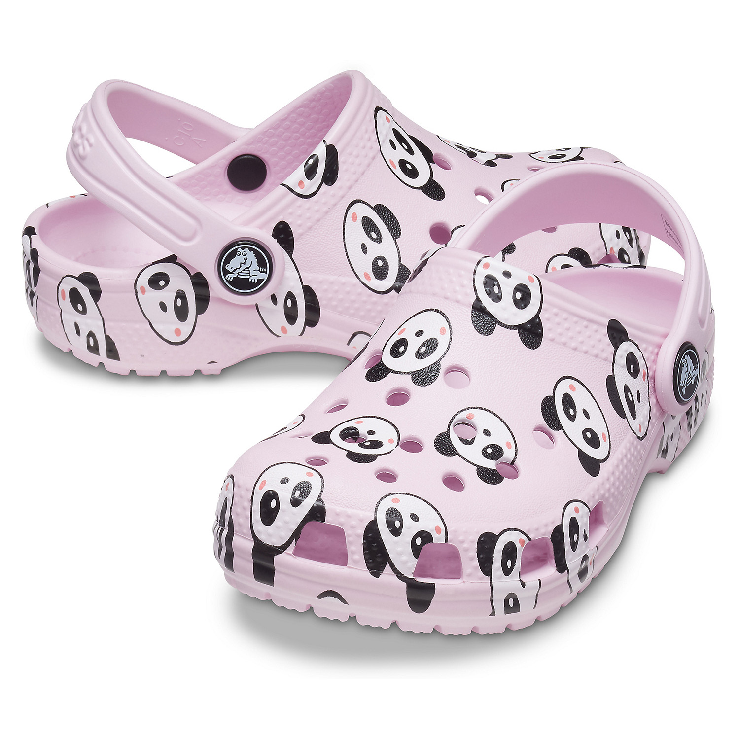 Crocs Classic Panda Print Clog K Kinder Clog Relaxed Fit 206999-6GD pink