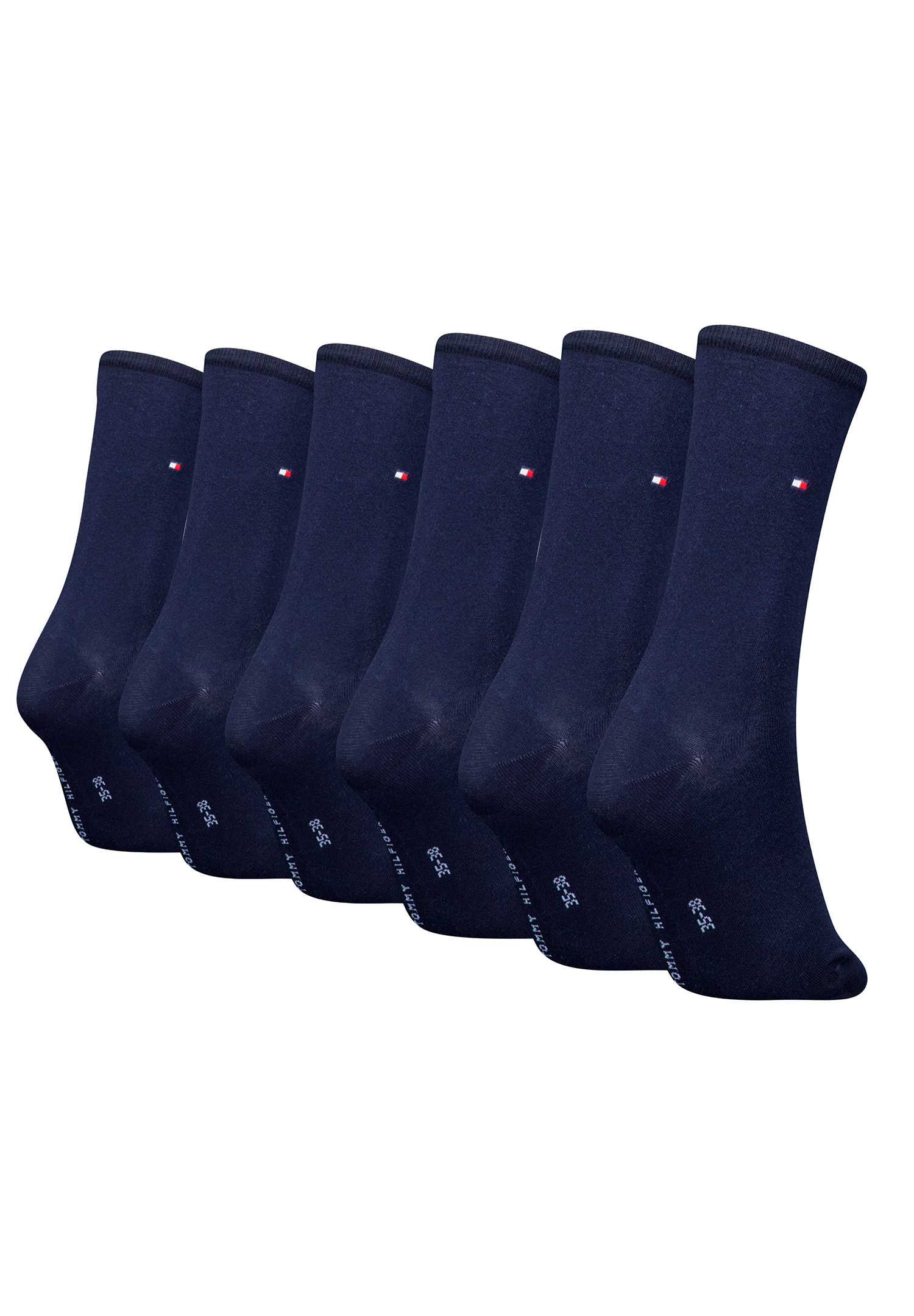 6 Paar Tommy Hilfiger Damen TH Women Socken Gr. 35 - 42 Business Socken 
