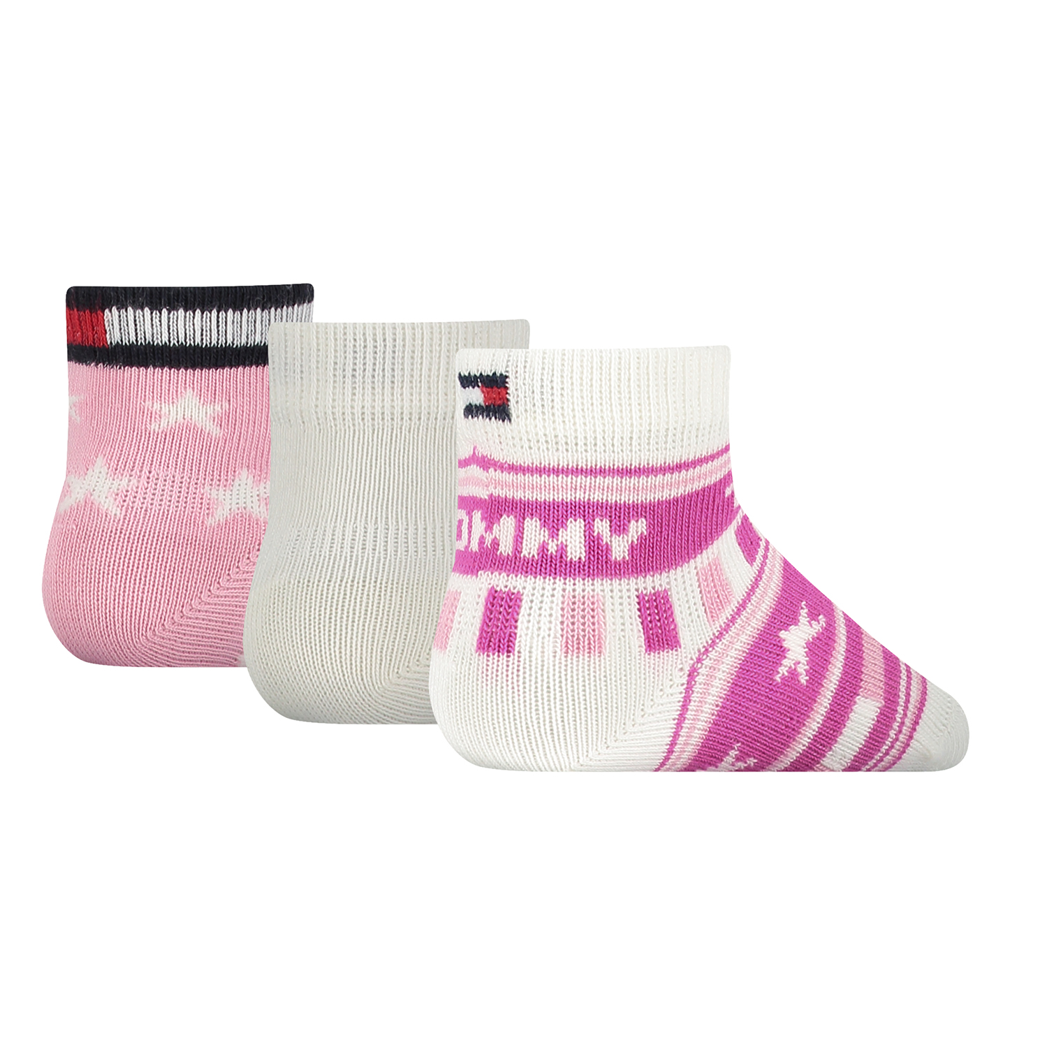 3 Paar Tommy Hilfiger Baby Socken TH Stars and Stripes Giftbox 3P Gr.15-22 Geschenkbox
