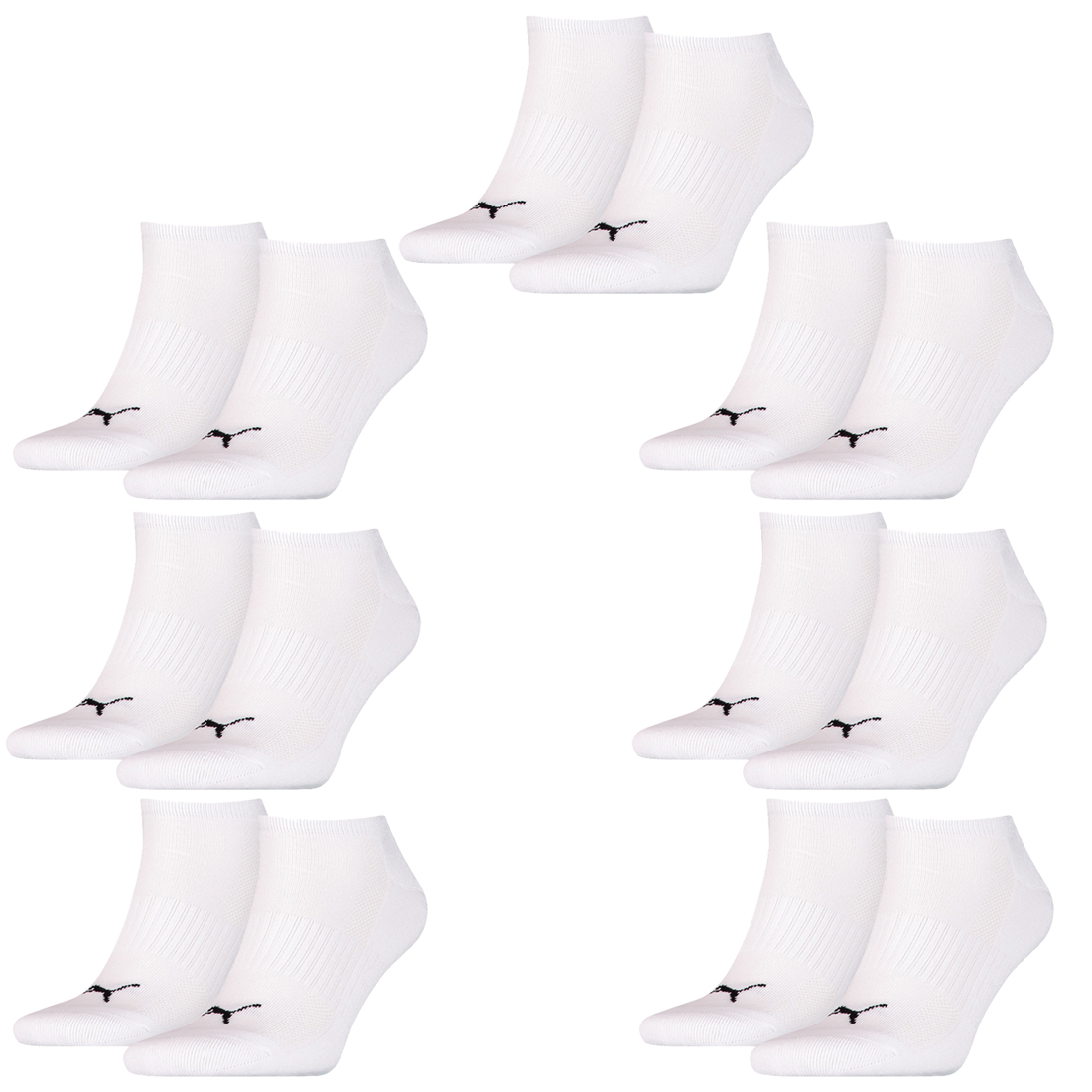 14 Paar Puma Sneaker Socken mit Frottee-Sohle Gr. 35 - 46 Unisex Cushioned Kurzsocken
