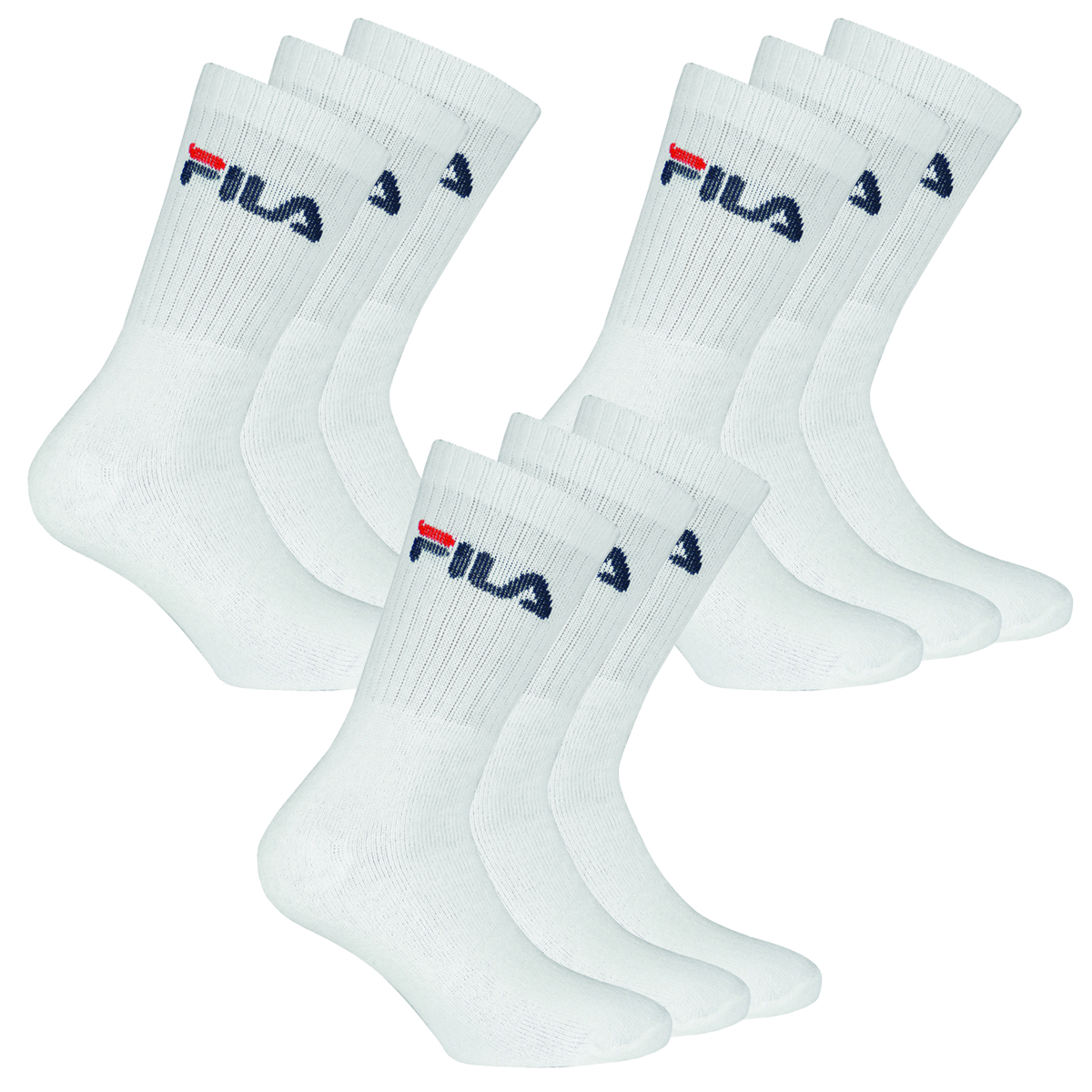 9 Paar Fila Herren Sportsocken Tennissocken Socken F9505