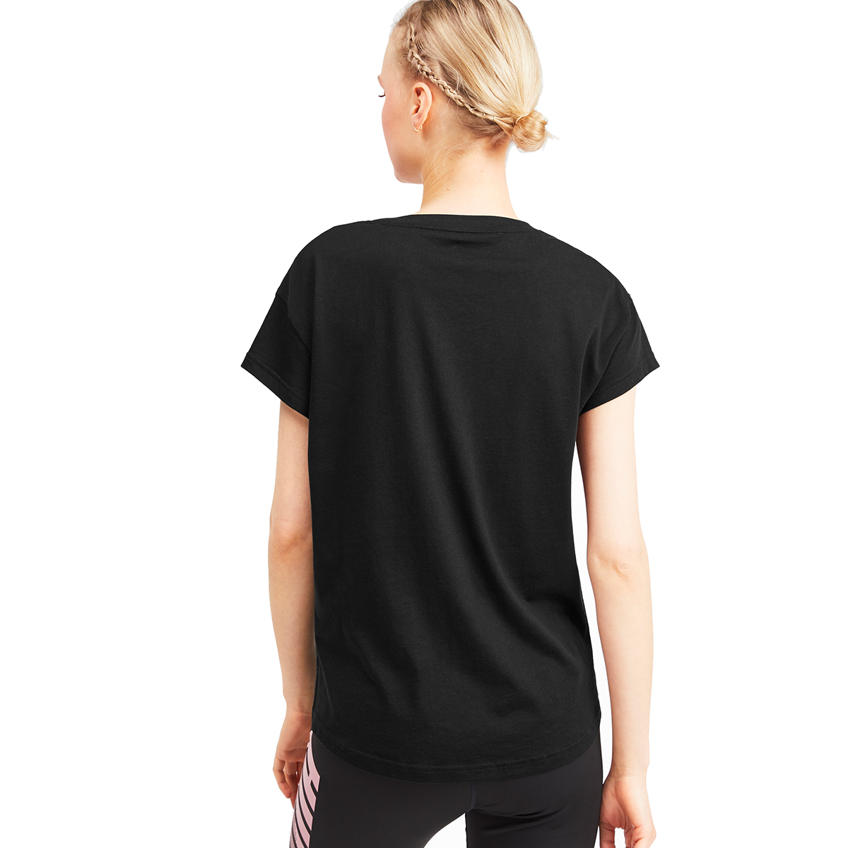 PUMA Damen Modern Sports Graphic Tee DryCell T-Shirt schwarz 580075 01