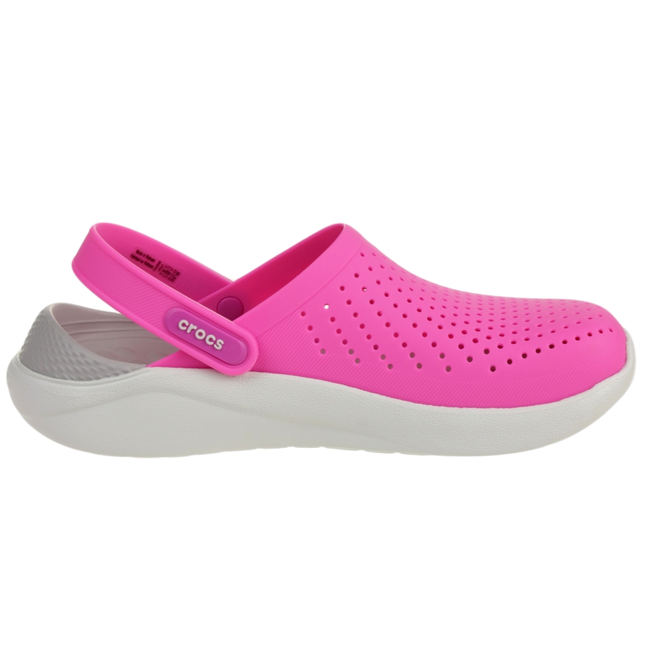 Crocs LiteRide Clog Damen Sandale Relaxed Fit 204592 Pink