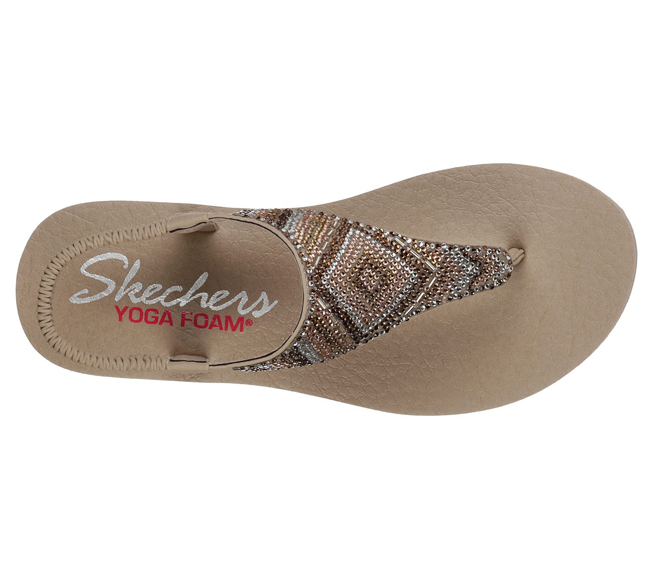 Skechers Cali MEDITATION GYPSY GLAM Sandalen/Zehentrenner Damen Schuhe beige