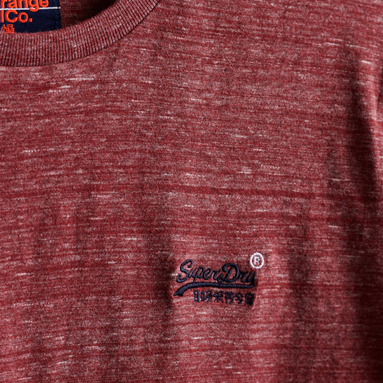 Superdry Herren Orange Label Vintage Embroidery Tee T-Shirt M10000119A rot