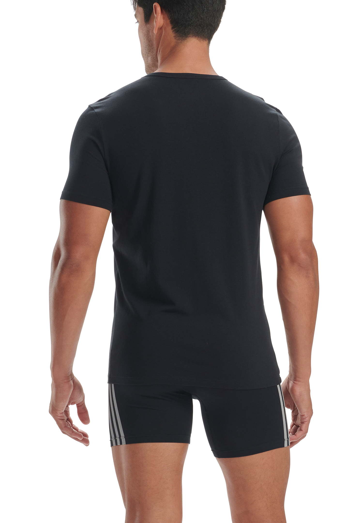 adidas V-Neck T-Shirt Men Herren Unterhemd V-Ausschnitt langlebig 2 er Pack