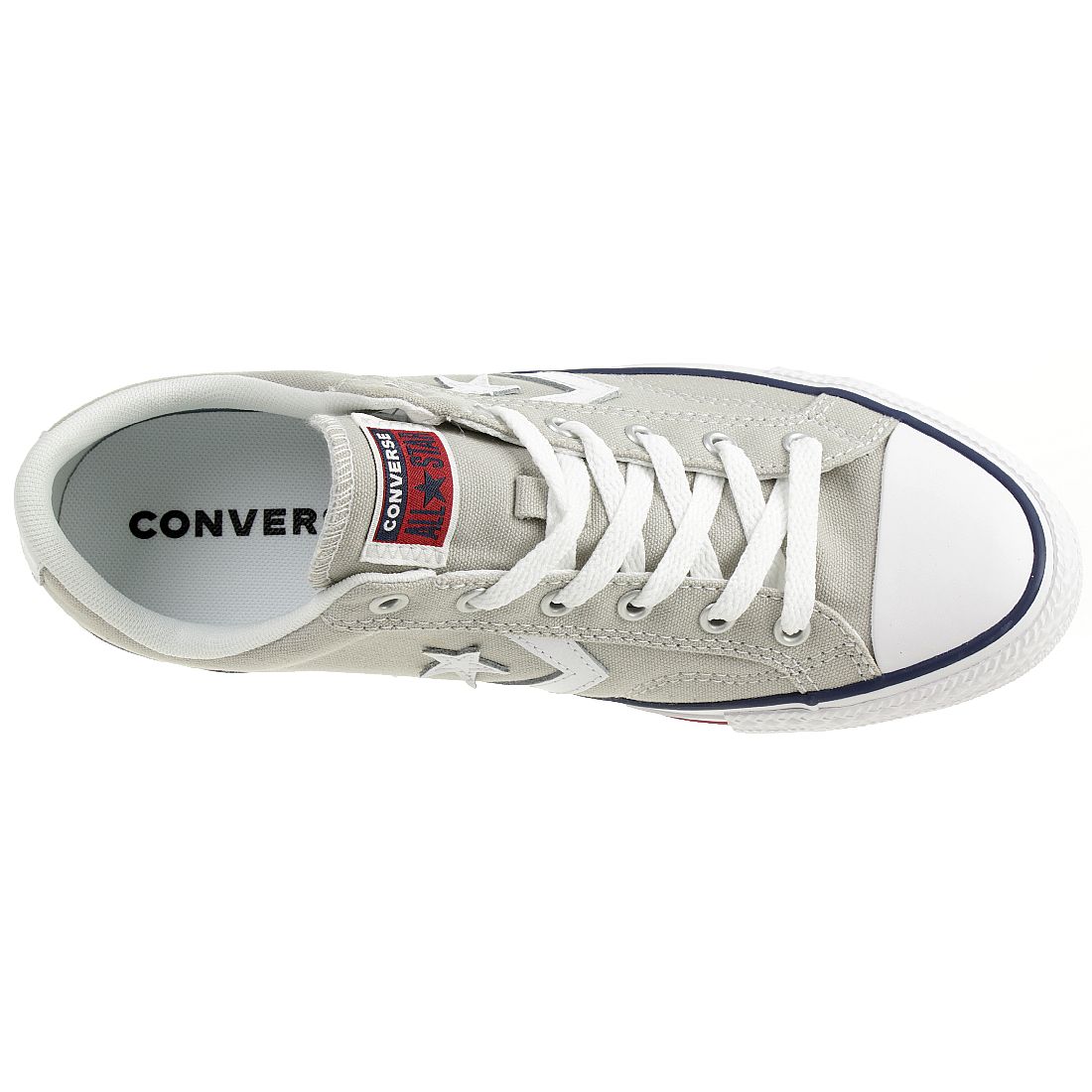 Converse STAR PLAYER OX Schuhe Sneaker Canvas Unisex Hellgrau 144148C