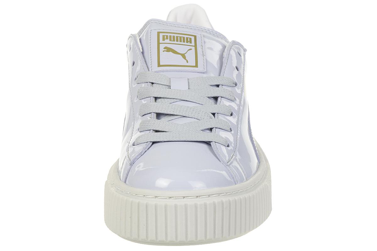 Puma Basket Platform Patent Sneaker Damen Mädchen Schuhe 363314 01