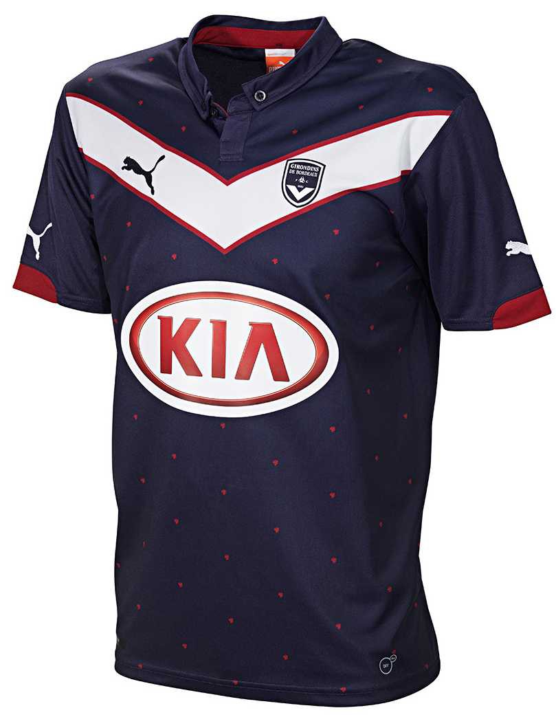 Puma FC Girondins de Bordeaux Home Shirt Replica Herren Trikot KIA Jersey