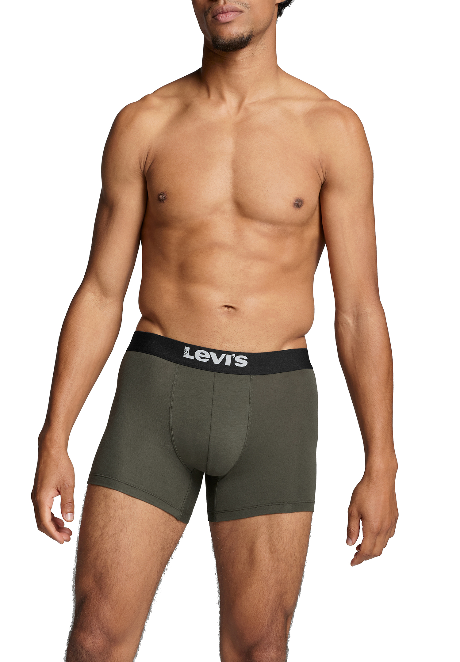 Levi's Solid Herren Boxershorts Unterwäsche aus Bio-Baumwolle im 2er Pack