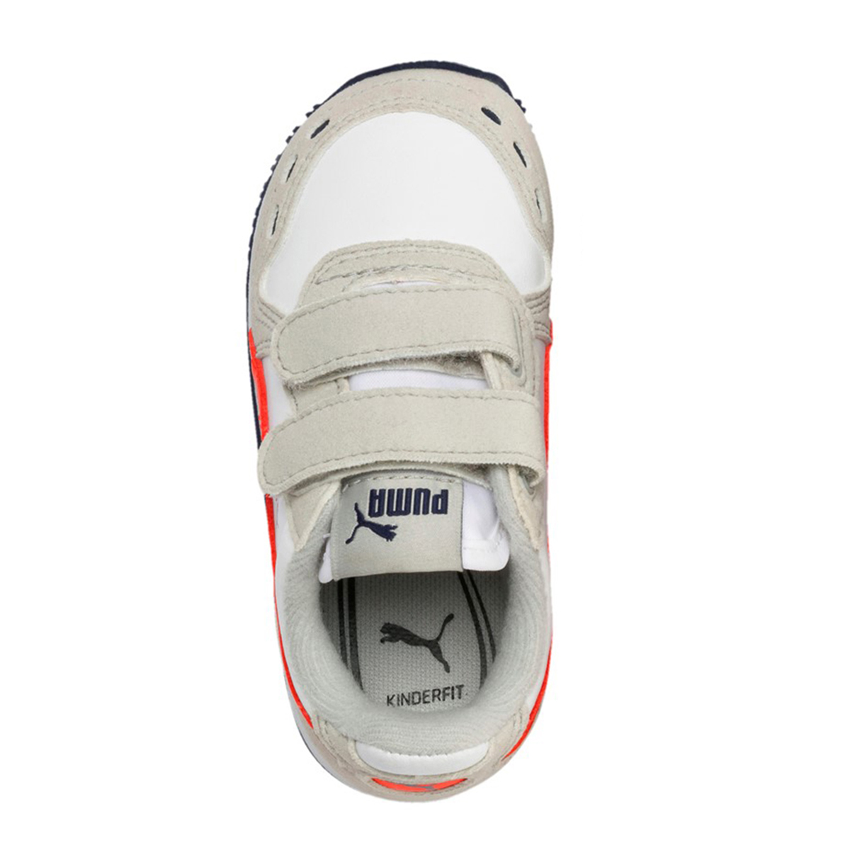 PUMA Cabana Racer SL V Inf Kinder Sneaker Klettverschluss weiss grau 351980 76