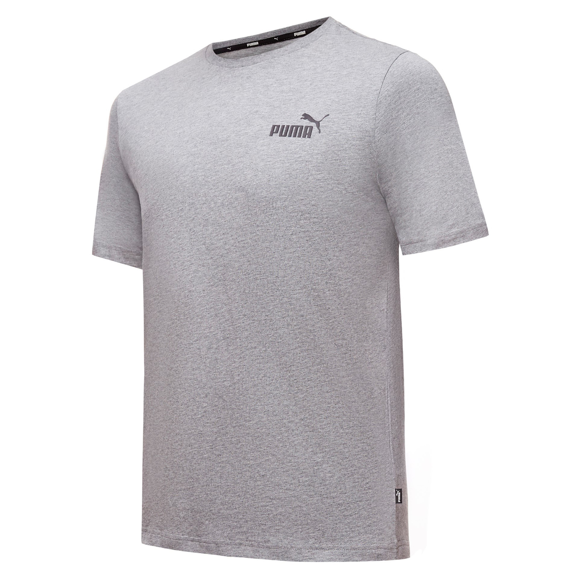 PUMA Herren ESS Essential Small Logo Tee T-Shirt Übergröße grau