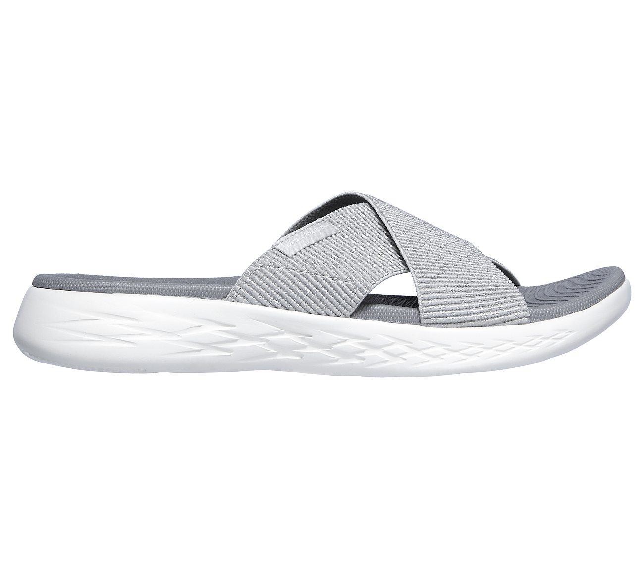 Skechers O-T-G Womens Sandals ON-THE-GO 600 GLISTENING Sandalen/Outdoor-Sandalen Women Silber