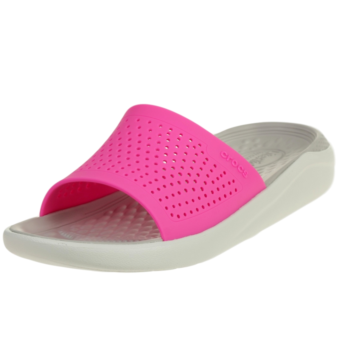 Crocs LiteRide Slide Damen Sandale Badelatsche 205183 Pink