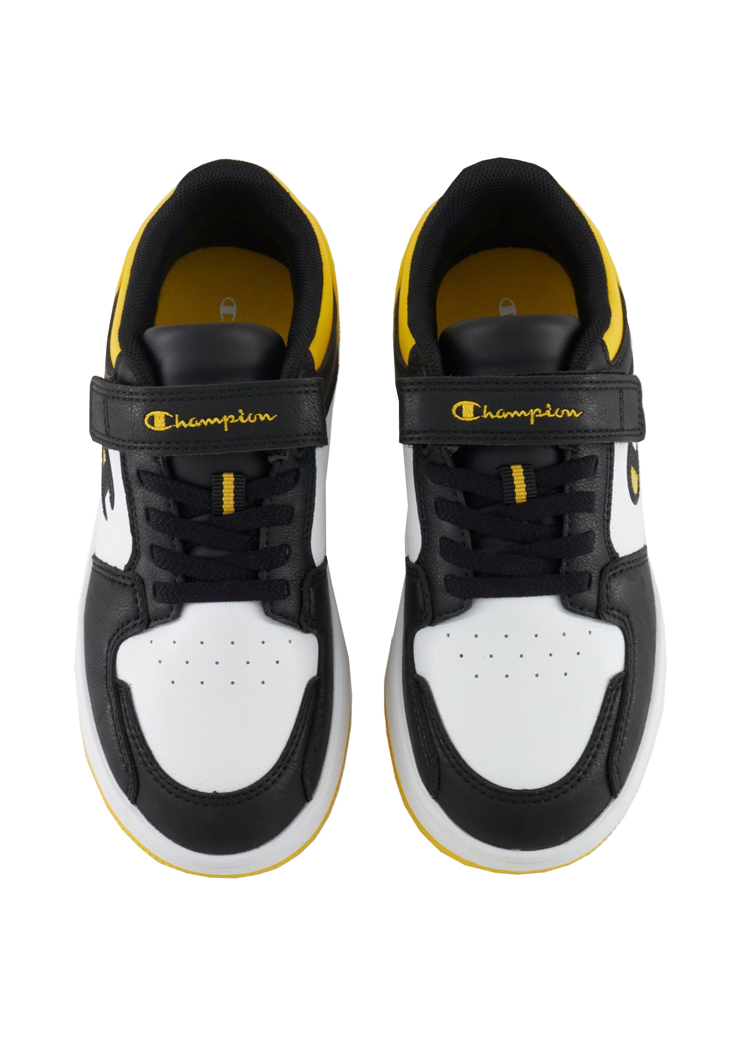 Champion REBOUND 2.0LOW Kinder Sneaker S32414-CHA-WW013 weiss/schwarz/gelb 
