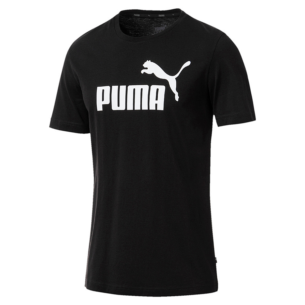 PUMA Herren ESS Essential Logo Tee T-Shirt schwarz