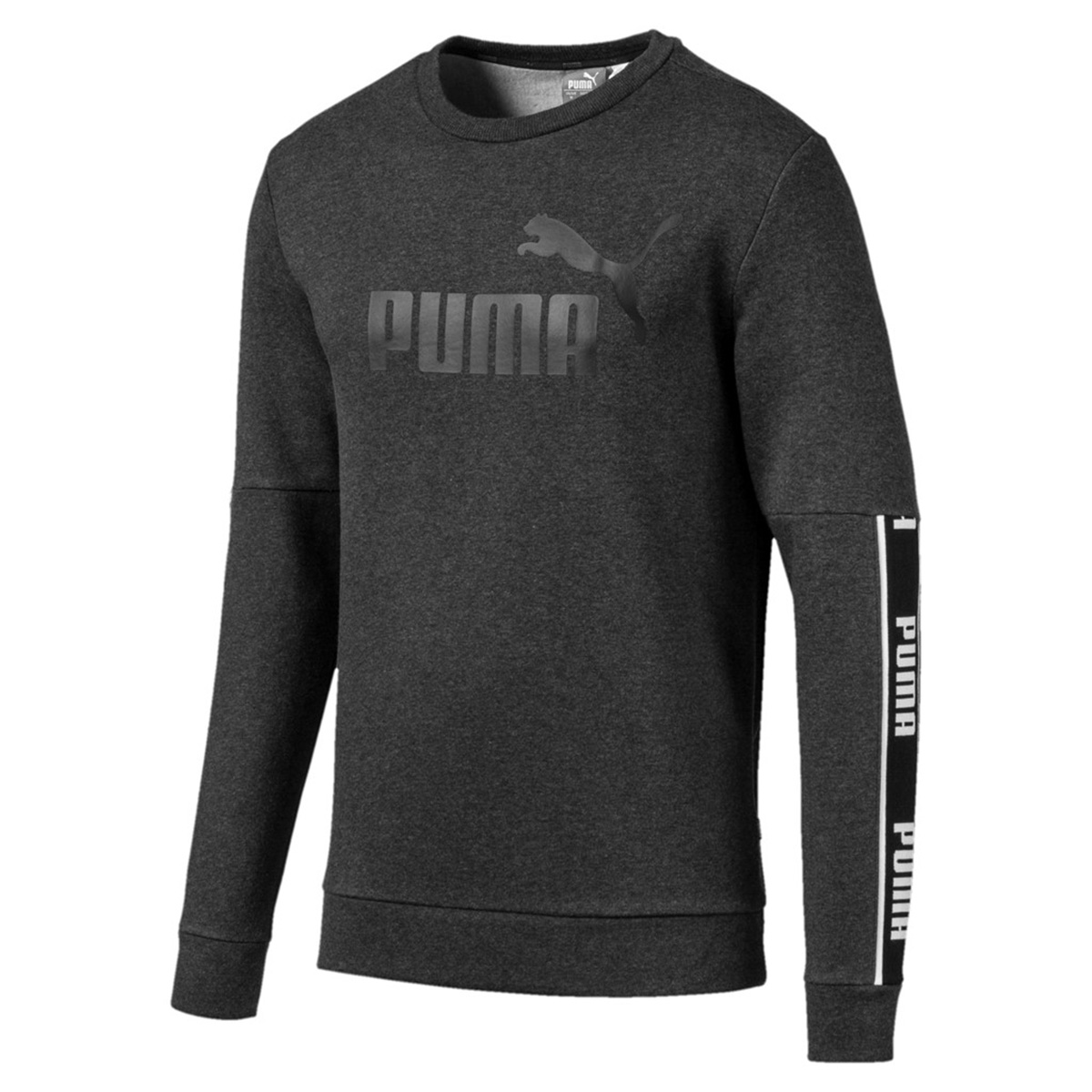 PUMA Herren Amplified Crew FL Sweatshirt Pullover 580429 Grau