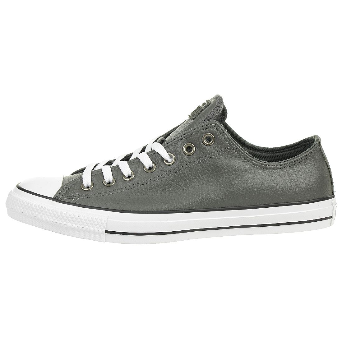 Converse CTAS OX Chuck Schuhe Leder Sneaker Carbon Grau 165193C