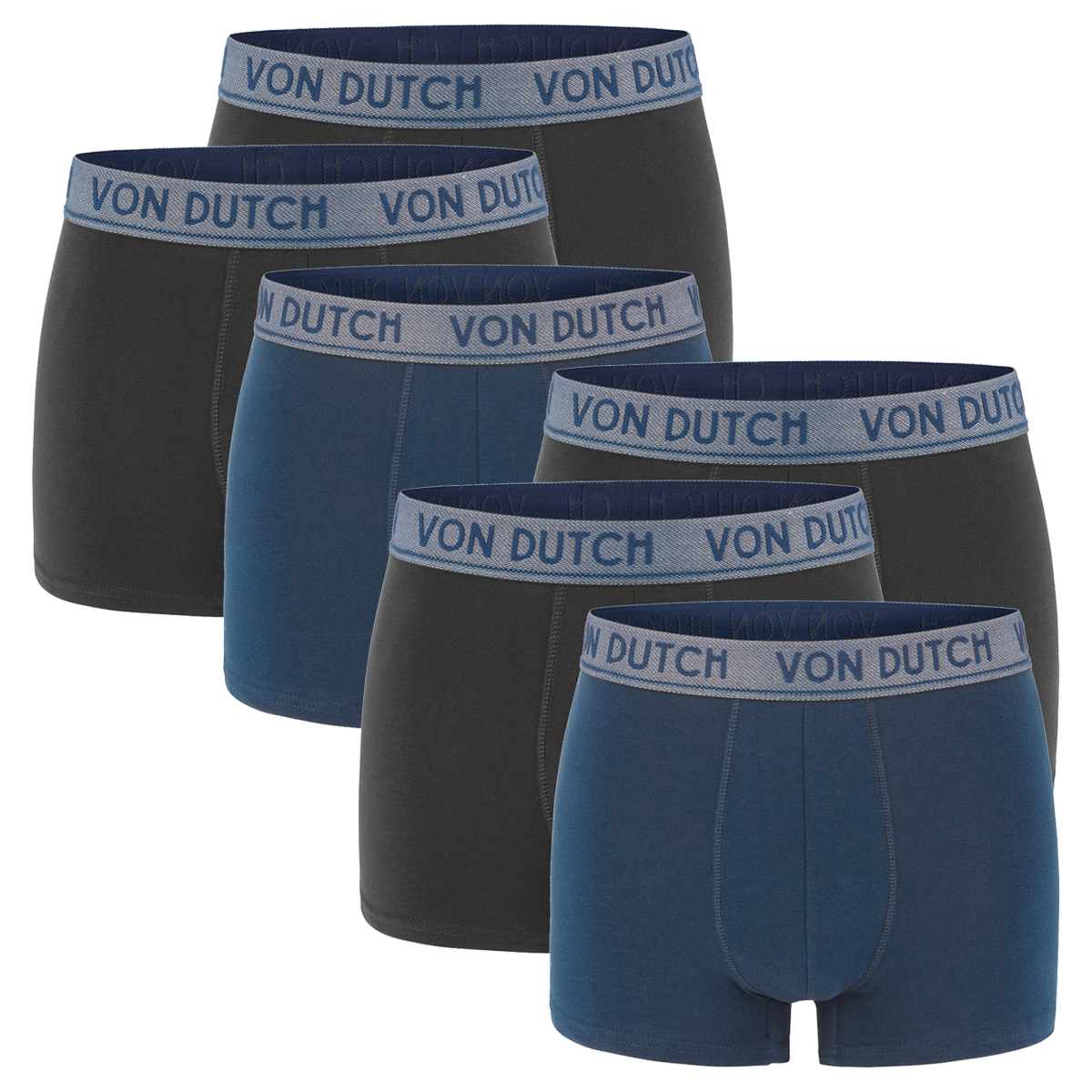 6er Pack Von Dutch Original Boxer Brief Boxershorts Herren Unterwäsche VD1BCX3ORIGI
