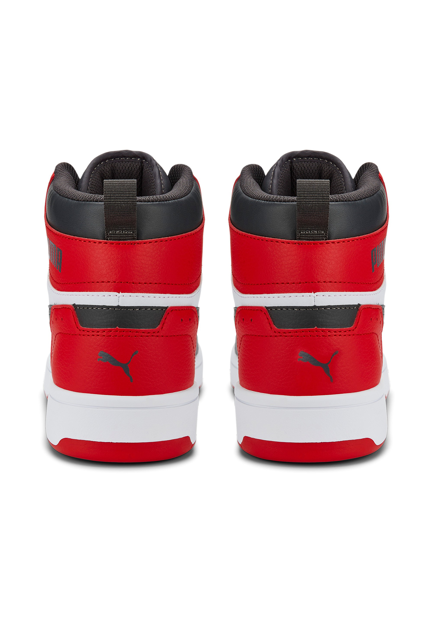 Puma Rebound JOY High Top Herren Sneaker Sportschuh 374765 weiss/grau/rot