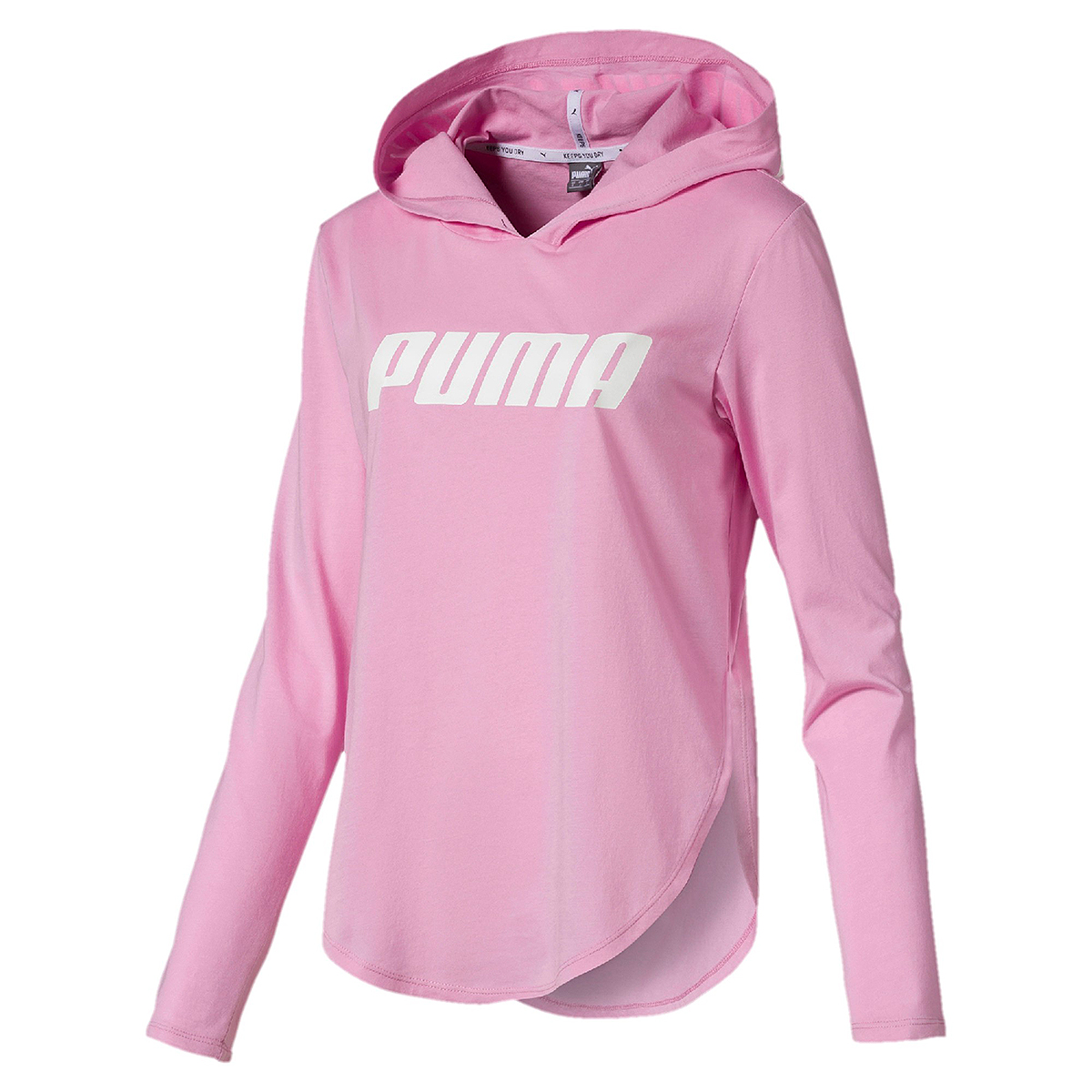 Puma Modern Sports Light Cover up Longsleeve Hoodie Kapuze Damen Dry Cell pink