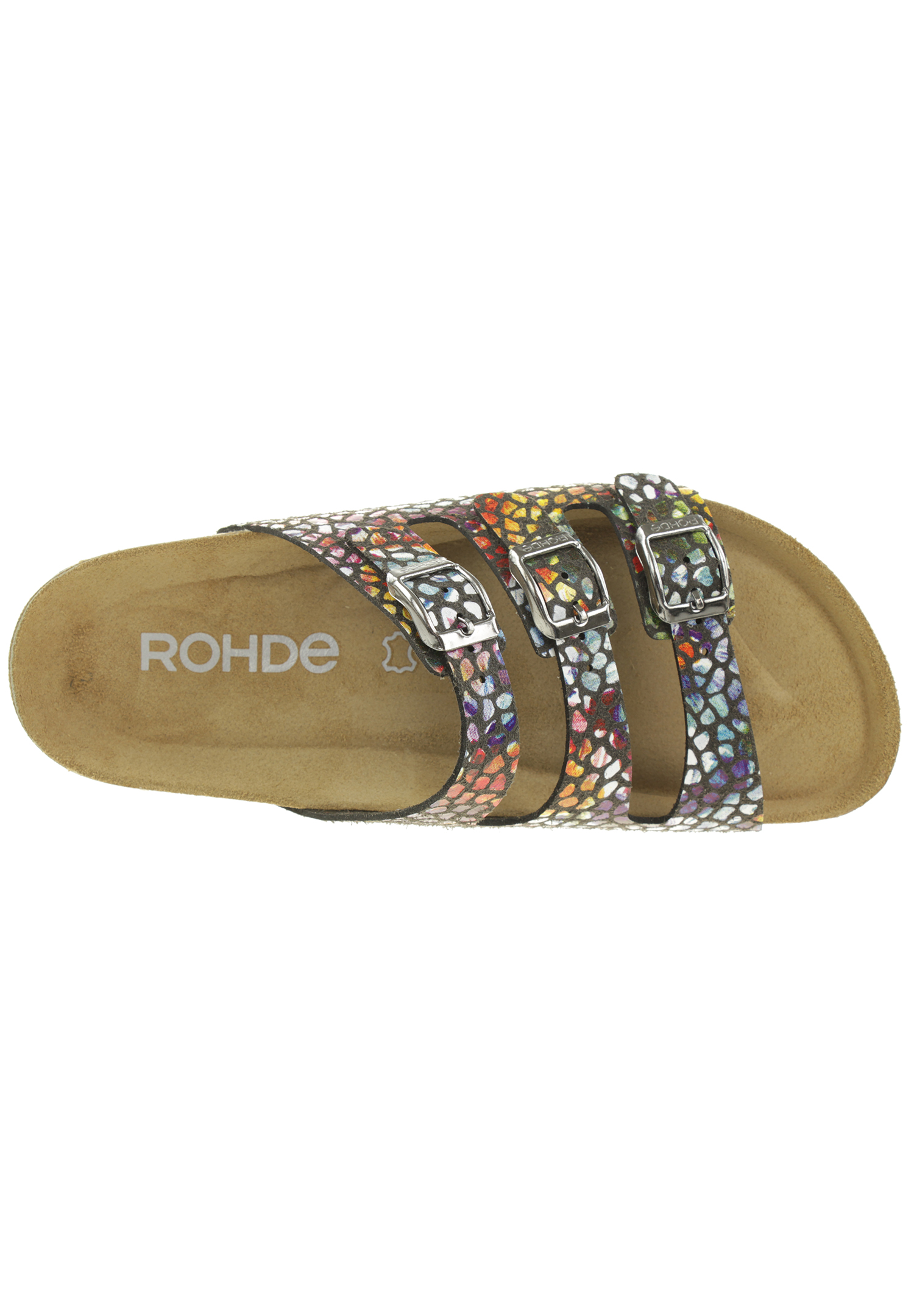 Rohde Sunnys N´13 Damen Pantolette Hausschuhe Sandale  5620 Bunt 
