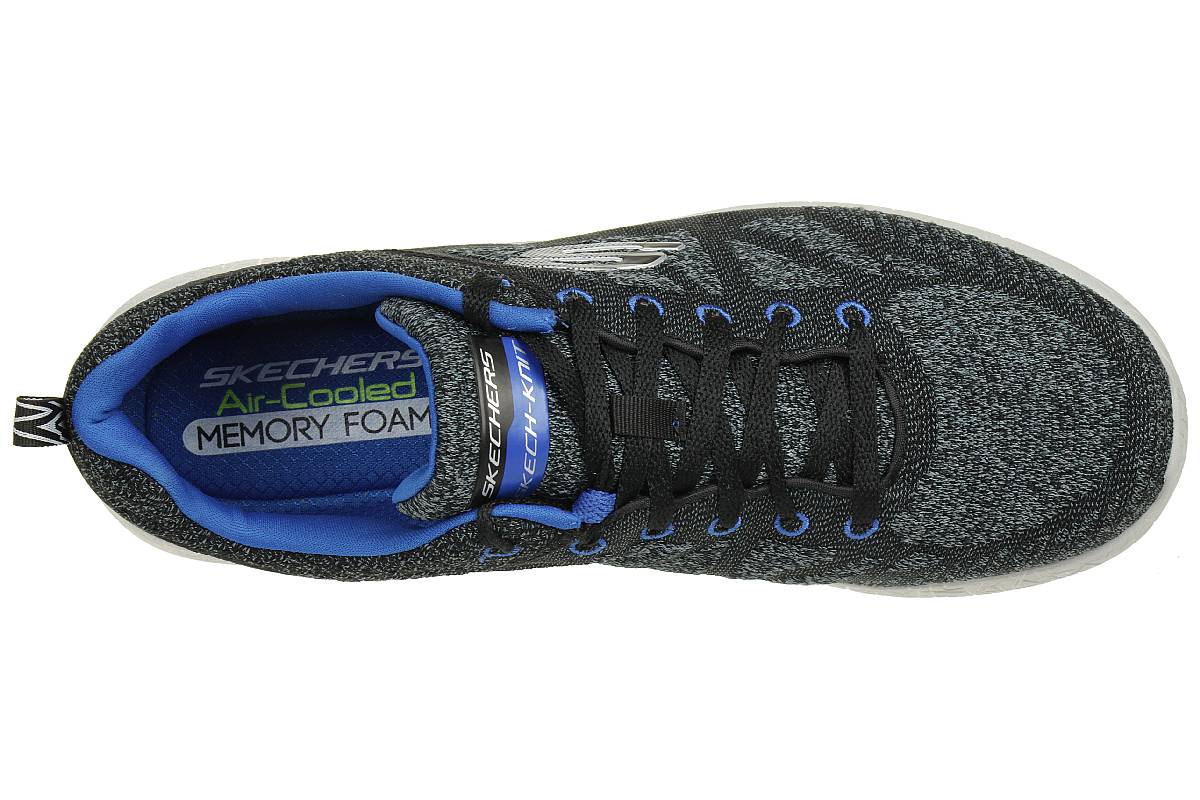 Skechers Burst-Athis Herren Sneaker Fitness Schuhe schwarz blau