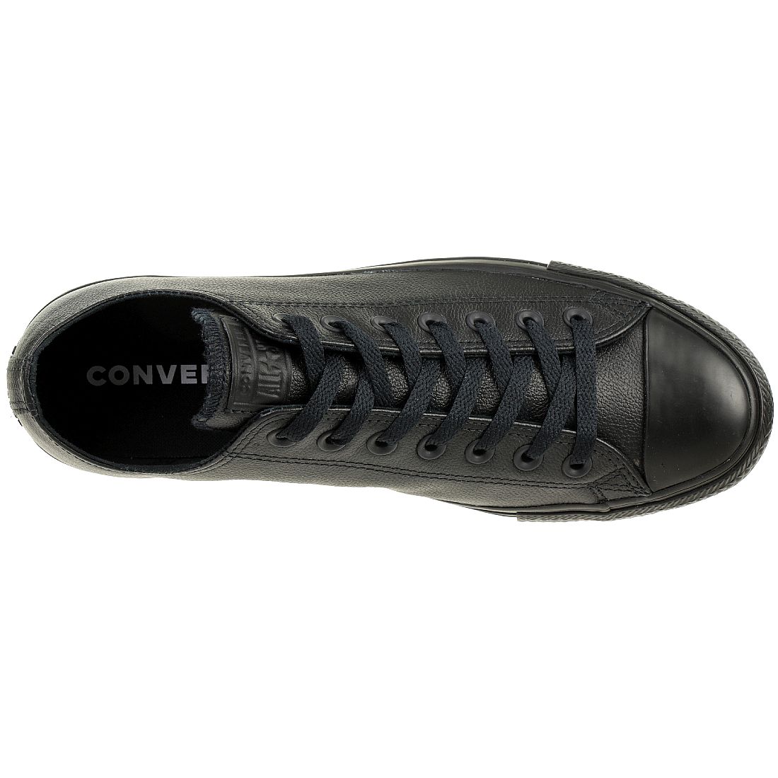 Converse C Taylor All Star OX Chuck Sneaker Leder mono schwarz 135253C 