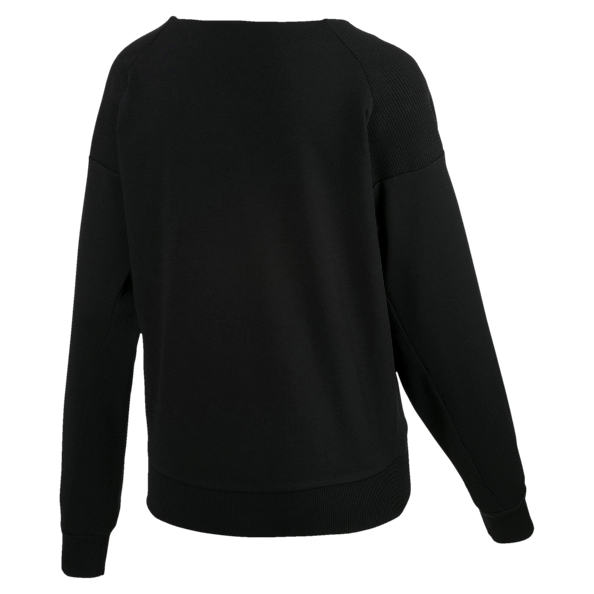 PUMA Fusion Crew Sweat Damen Sweatshirt schwarz 854340