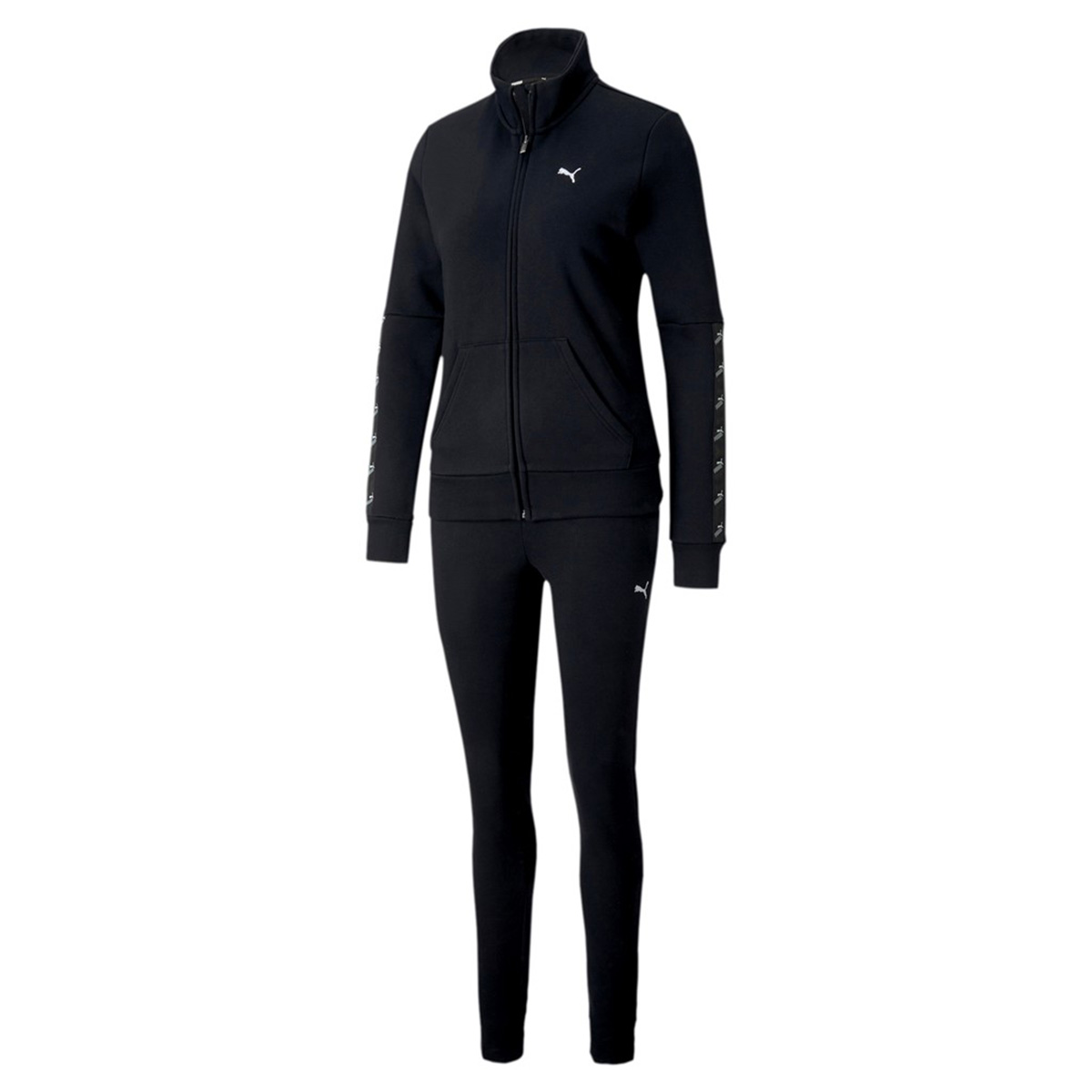 PUMA Damen Amplified Sweat Suit CL Trainingsanzug Jogginganzug 583658 schwarz