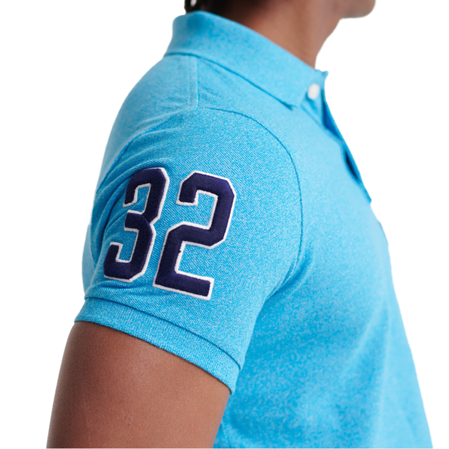 Superdry Herren Classic Superstate Polo Short Sleeve Shirt M11008A blau
