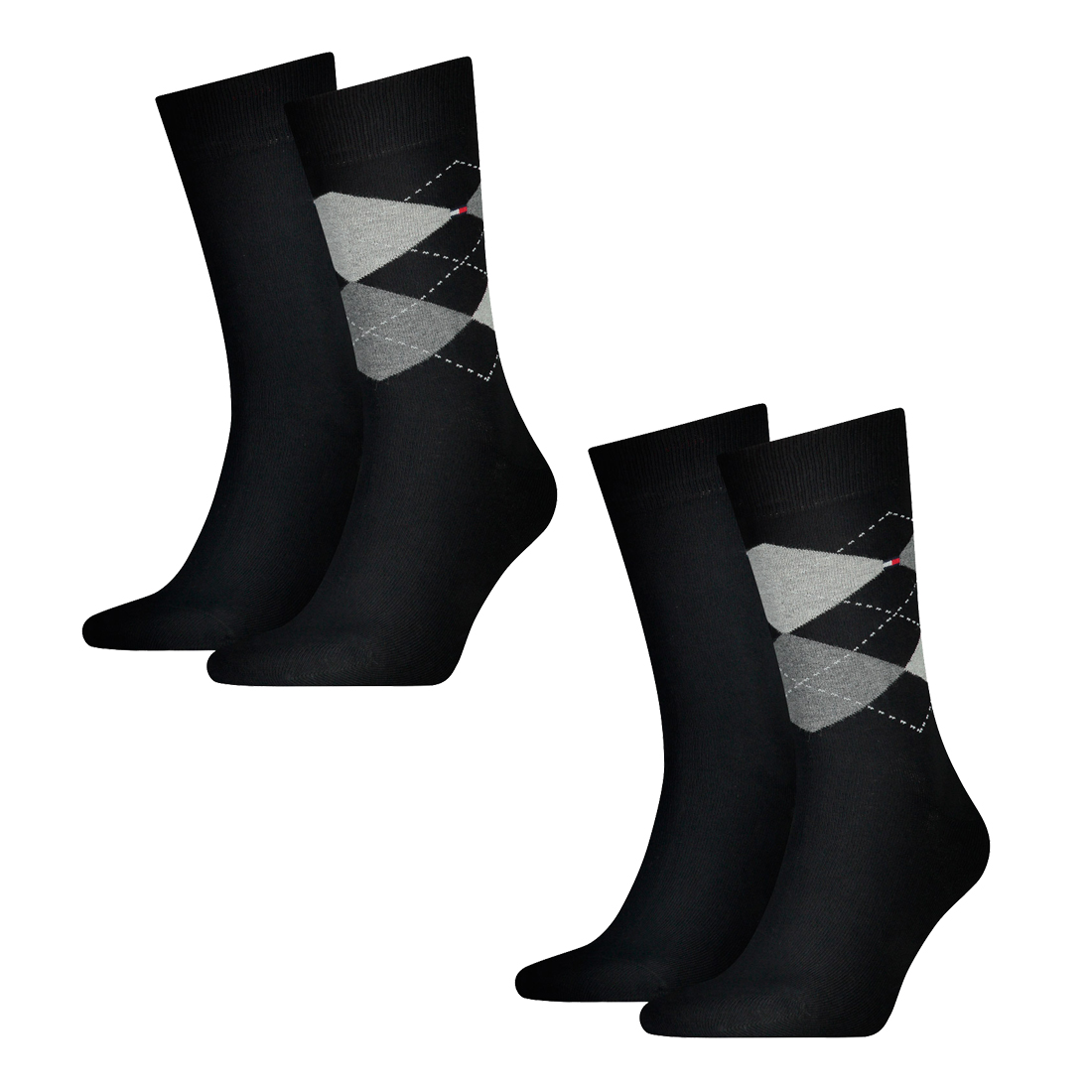 2 Paar TOMMY HILFIGER SMALL STRIPE Socken Gr. 39 - 46 Herren Business  Sneaker