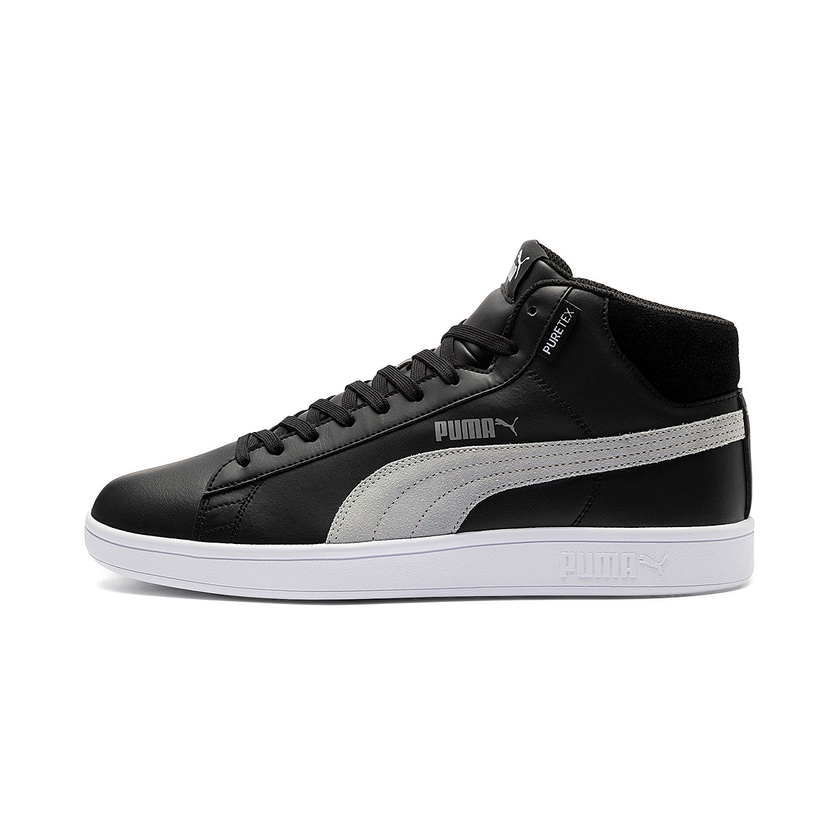 Puma Smash v2 Mid PureTEX Unisex Sneaker Schuh schwarz 367853 01