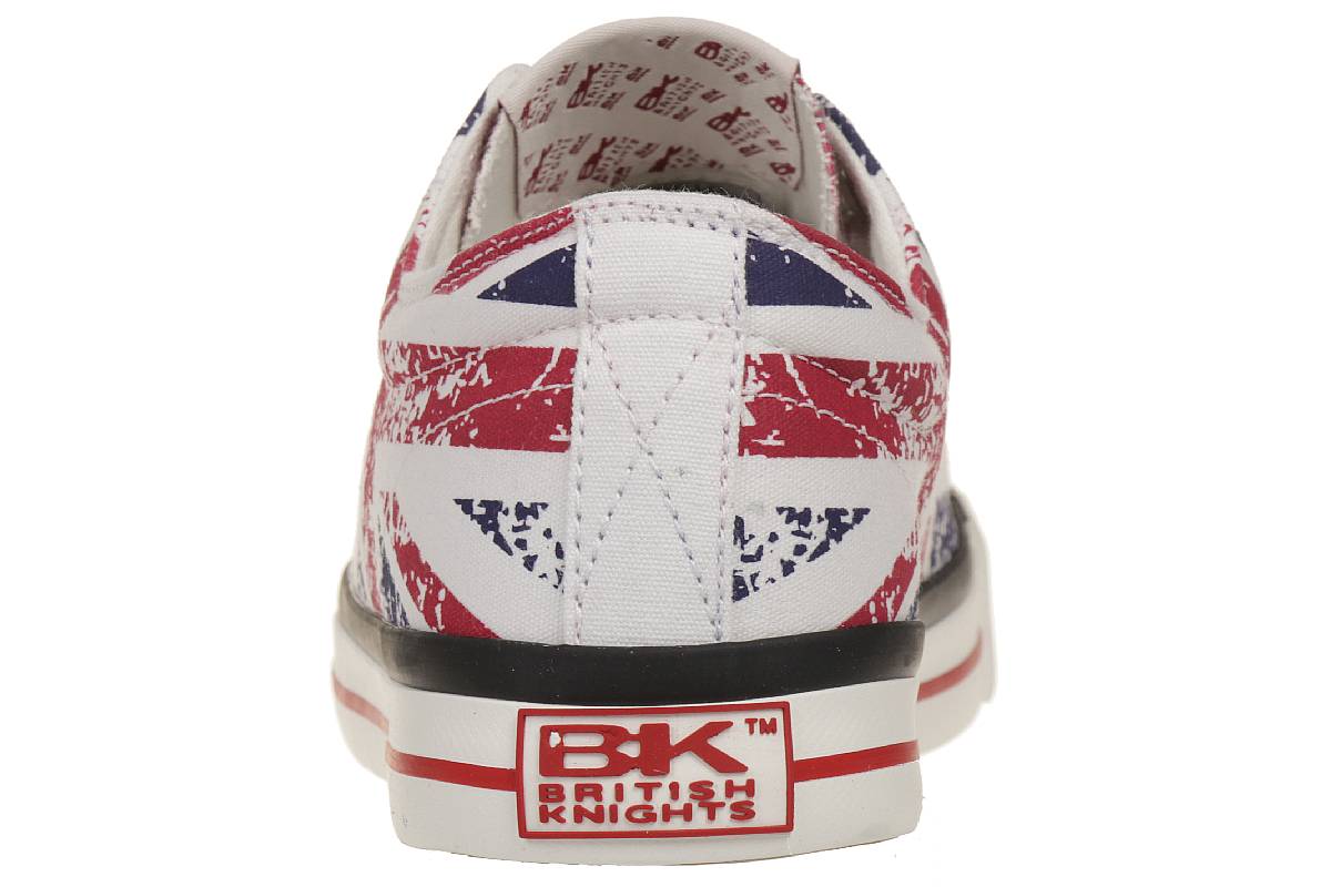 British Knights Master Lo BK Damen Sneaker weiß / rot England Flagge