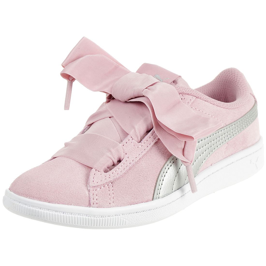 Puma Vikky Ribbon AC PS Sneaker Kinder Mädchen Schuhe Leder 367640 05 Pink