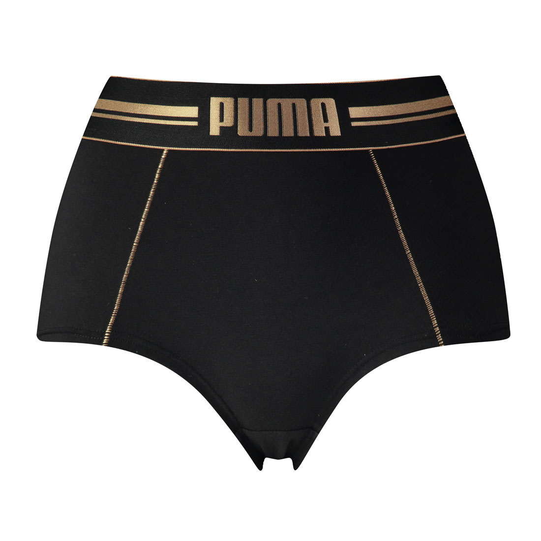Puma Damen Gold Logo High Waist Short Unterwäsche