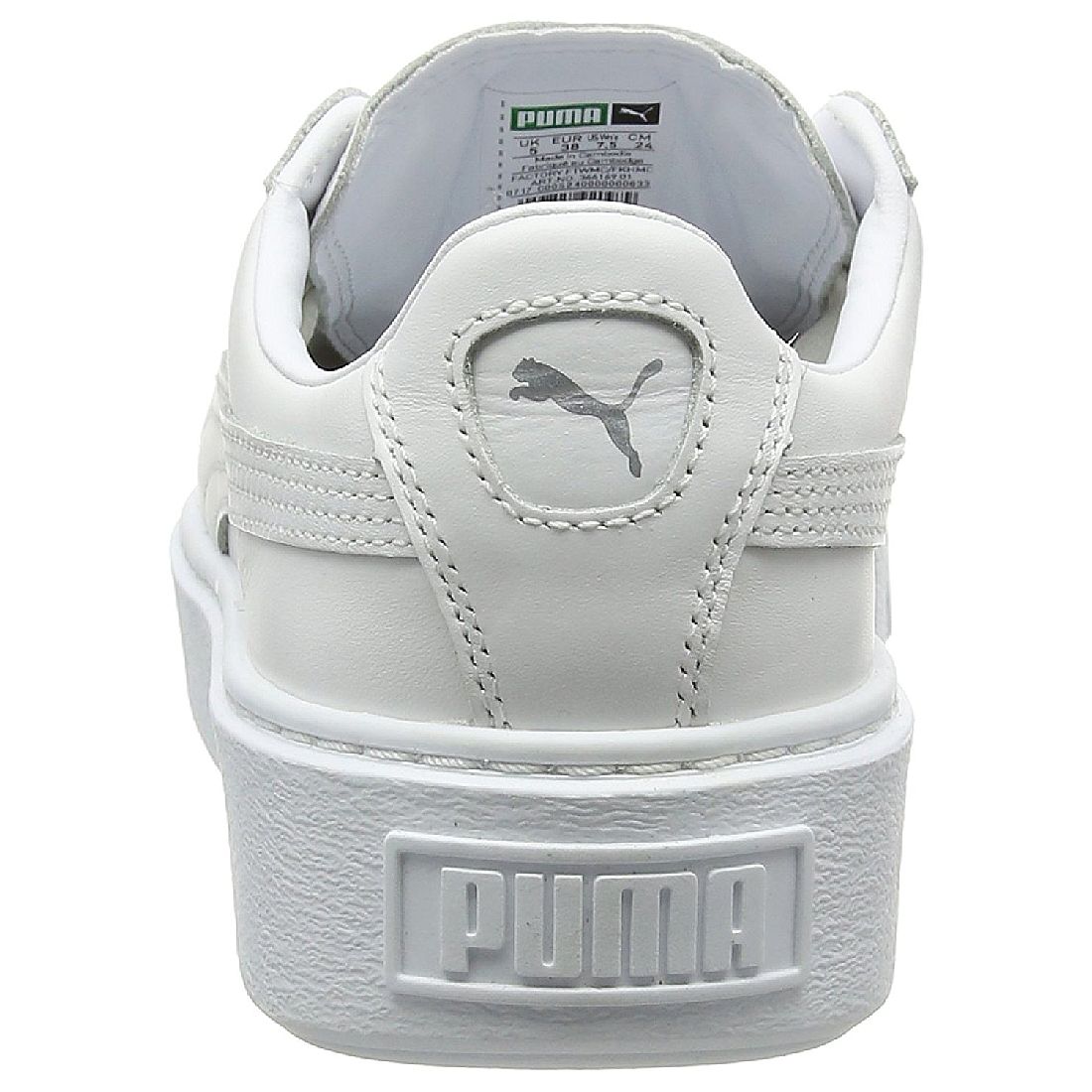 Puma Basket Platform Metallic Sneaker Damen Mädchen Schuhe 366169 01
