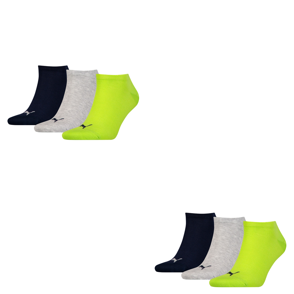6 Paar Puma Sneaker Invisible Socken Gr. 35 - 49 Unisex für Damen Herren Füßlinge