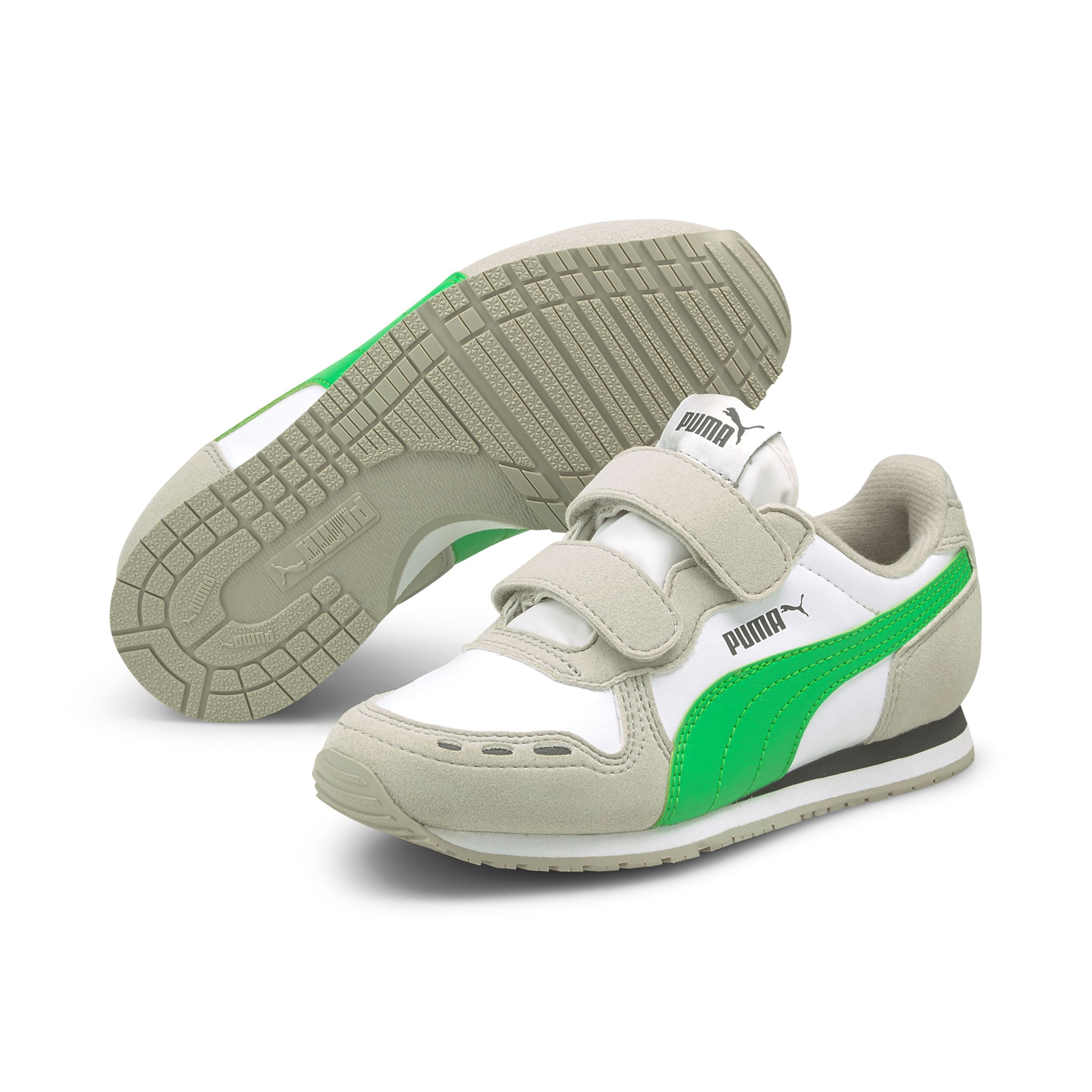 PUMA Cabana Racer SL V PS Kids Sneaker Schuhe weiss/grün 360732 