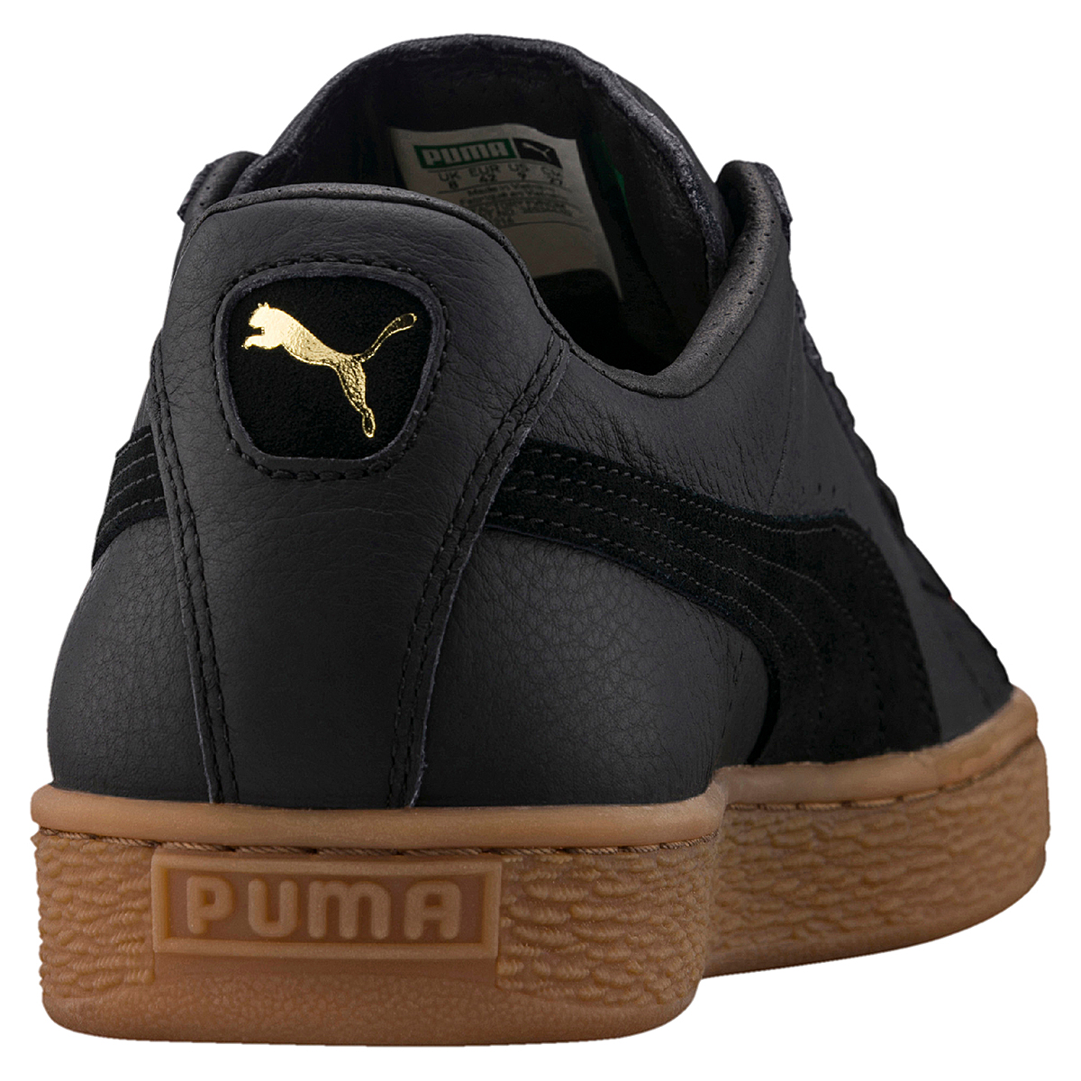 Puma Basket Classic Gum Deluxe UNISEX Sneaker 365366 02 schwarz