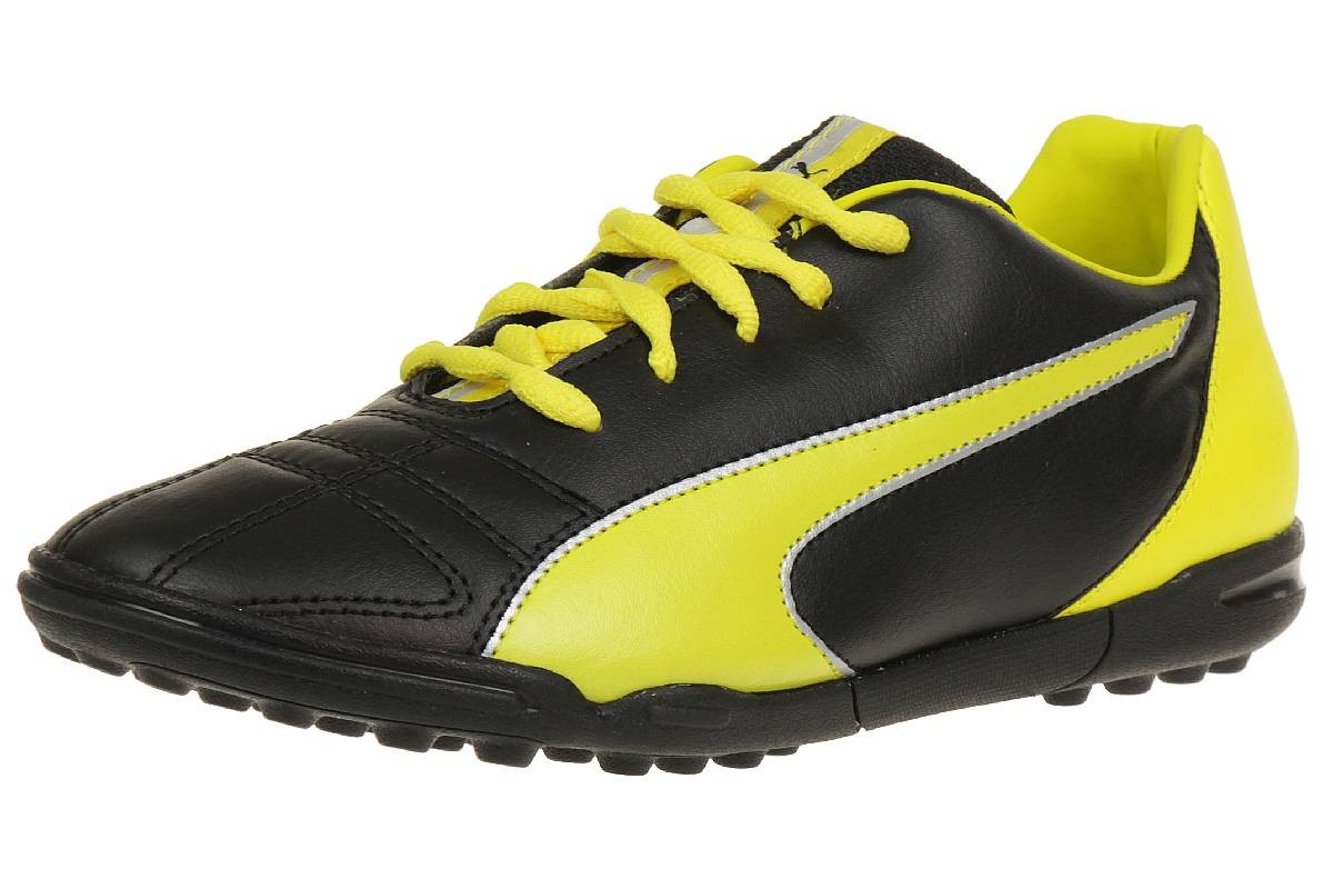 Puma Marco 11 TT Jr. Kinder Fußballschuhe 103614 01 schwarz-gelb