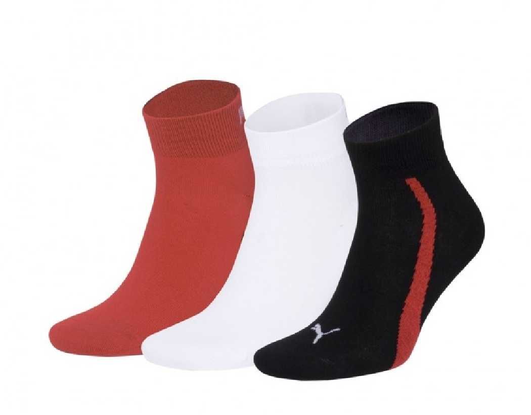 6 Paar Puma Sneaker Socken Quarter Gr. 35 - 46 Unisex für Damen Herren Füßlinge 