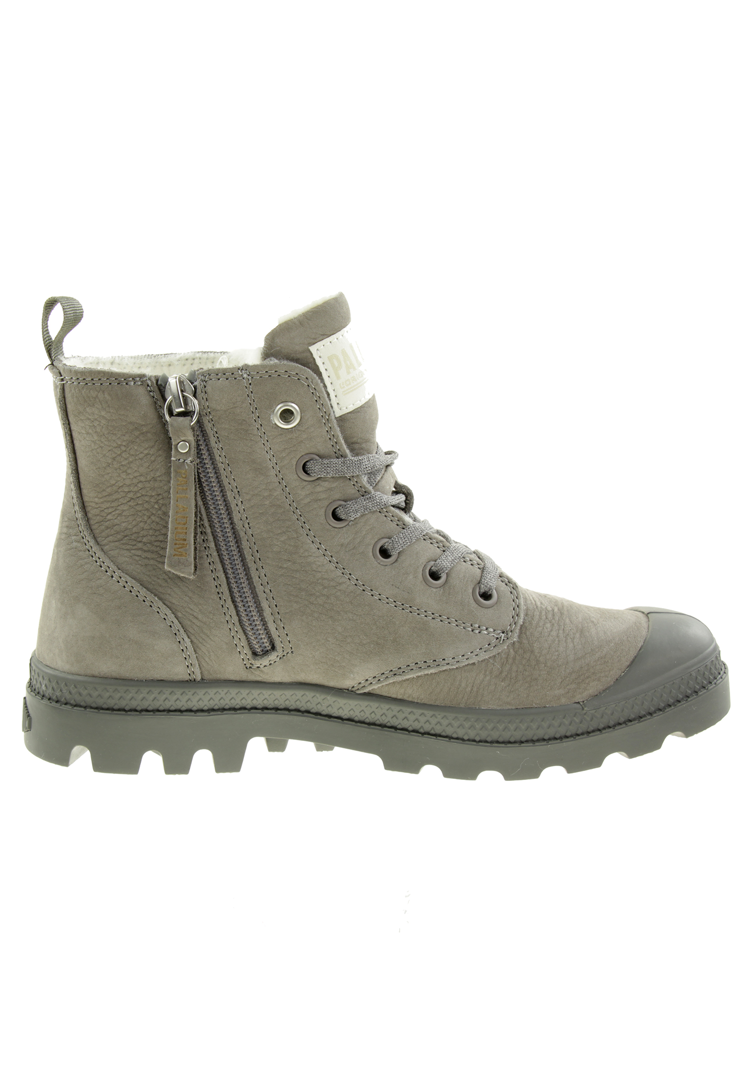 PALLADIUM Damen Pampa Hi Zip WL W Winter Ankle Boots Stiefelette 95982 Grau