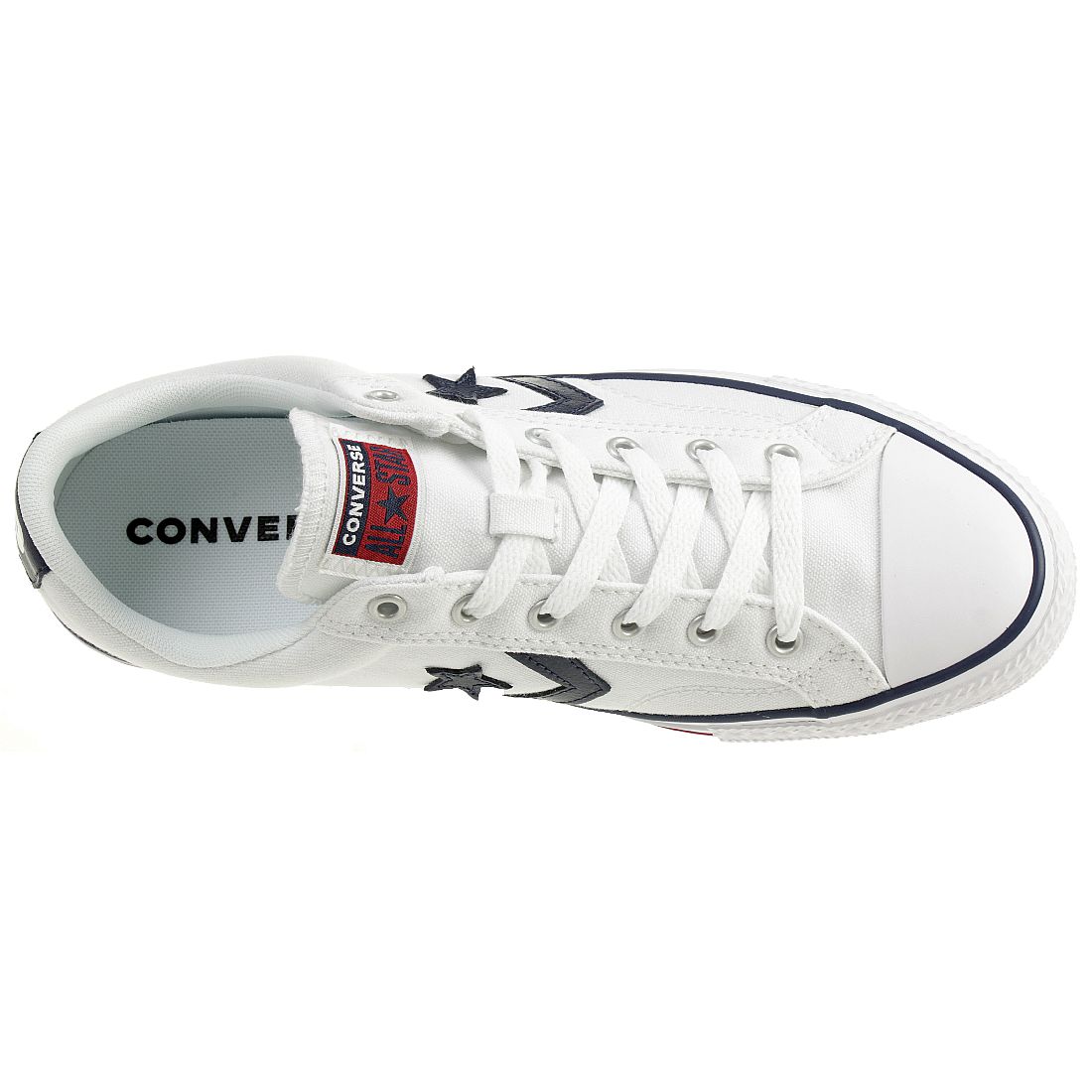 Converse STAR PLAYER OX Schuhe Sneaker Canvas Unisex Weiss 144151C