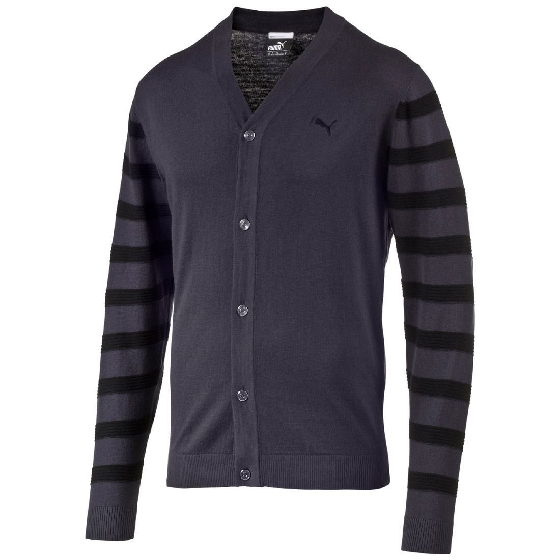 Puma Golf Sport Lux Cardigan Neck Sweater Pullunder Jacke graphite-black