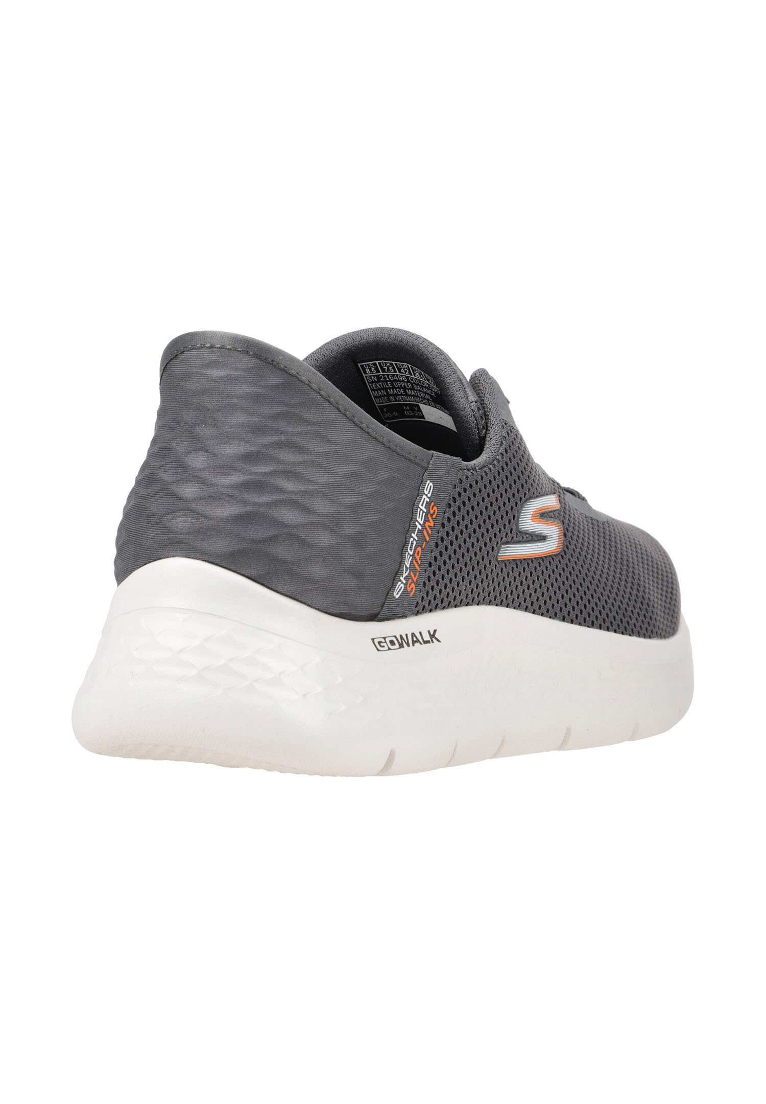 Skechers Go Walk Flex HANDS UP Herren Sneakers Slip in 216496 grau