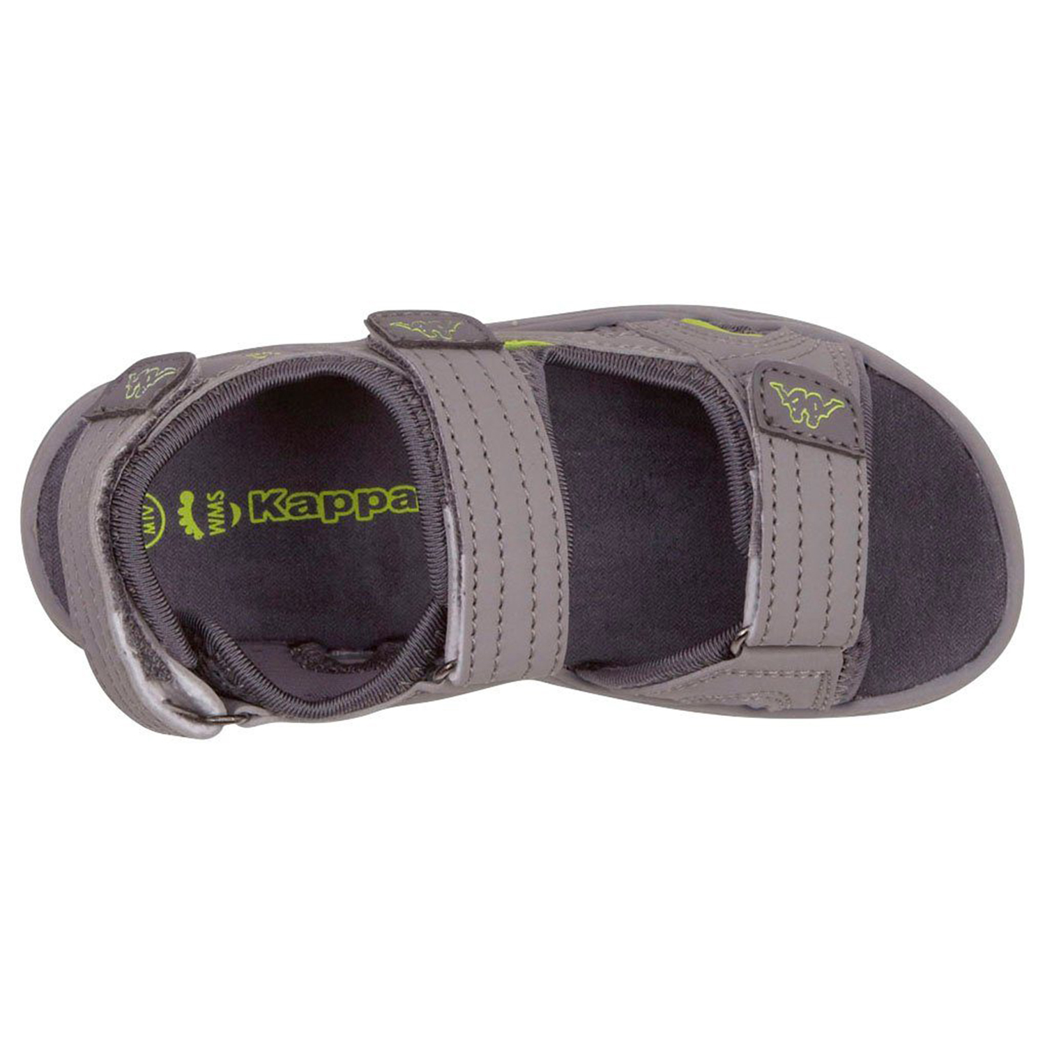 Kappa Unisex Kinder Sandale Schuhe 260373 grau