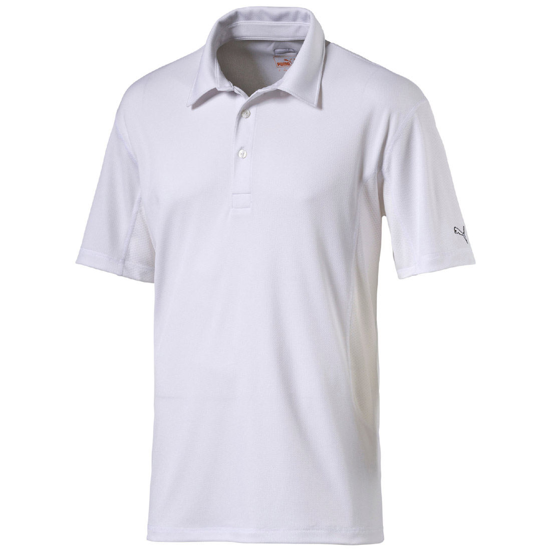 Puma Golf Tech Polo Cresting Shirt Climalite Herren weiß