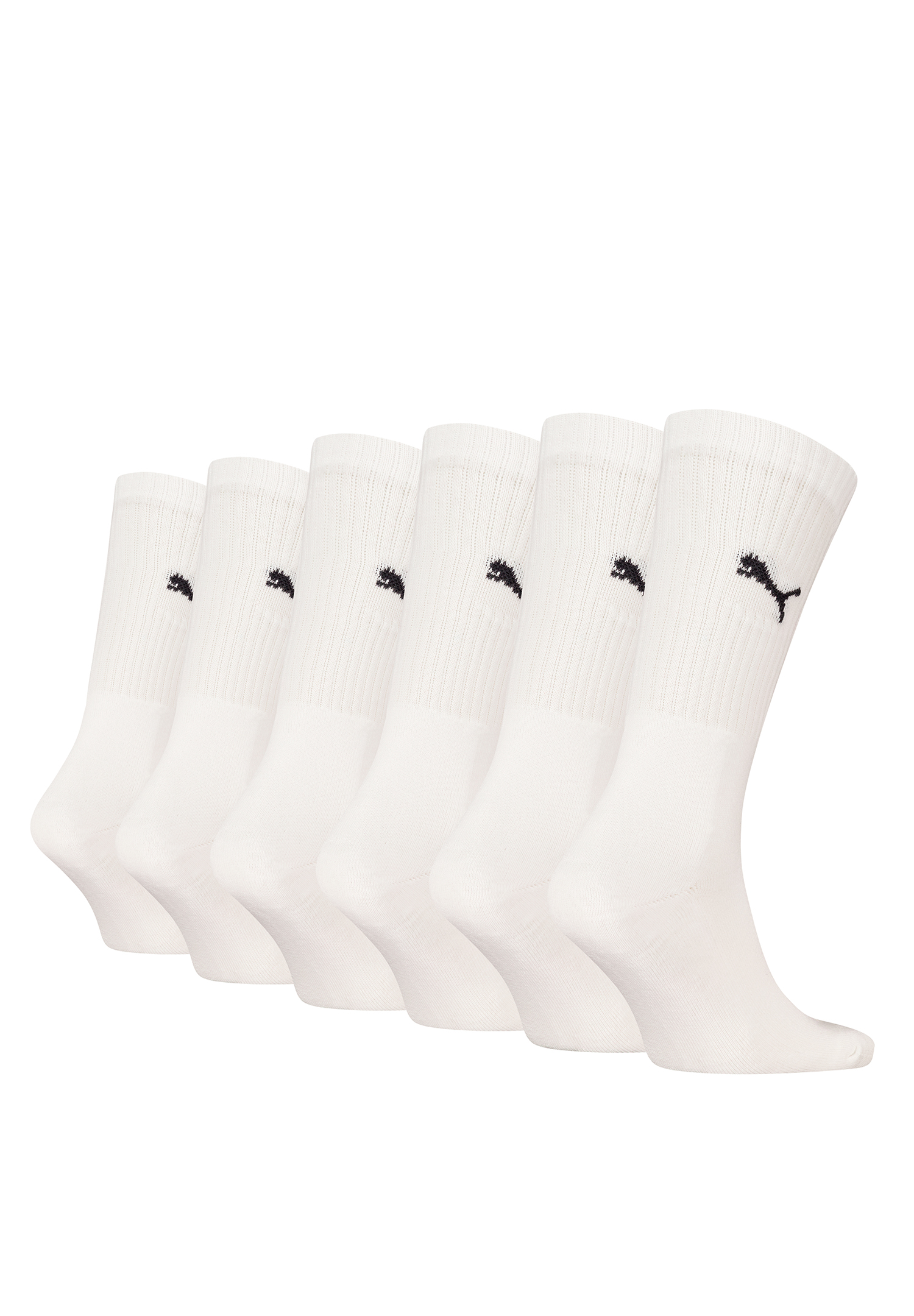 Puma Unisex Crew Tennissocken Sportsocken Socken für Damen Herren 6 Paar